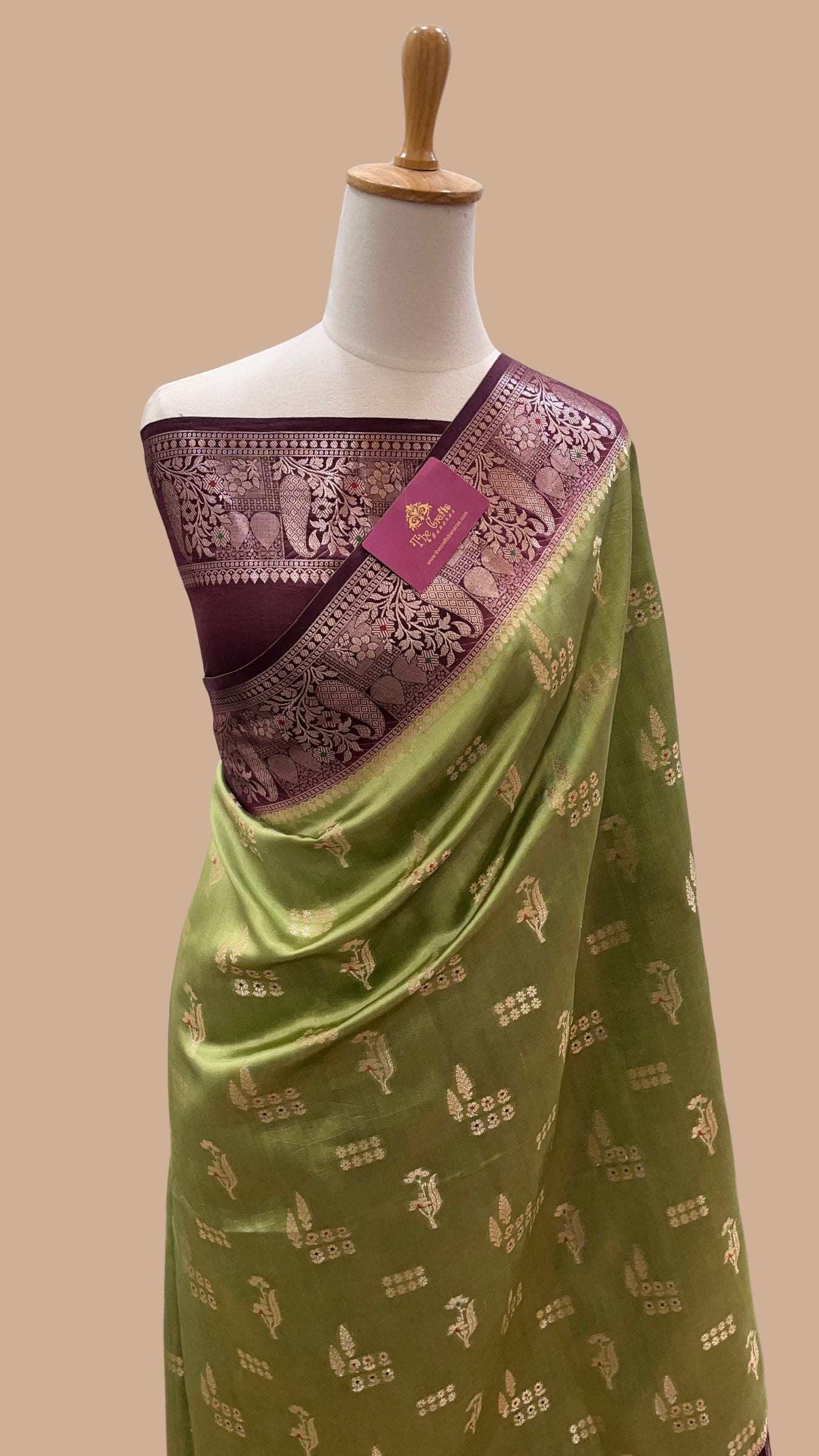 Pure Mango Silk Banarasi Saree