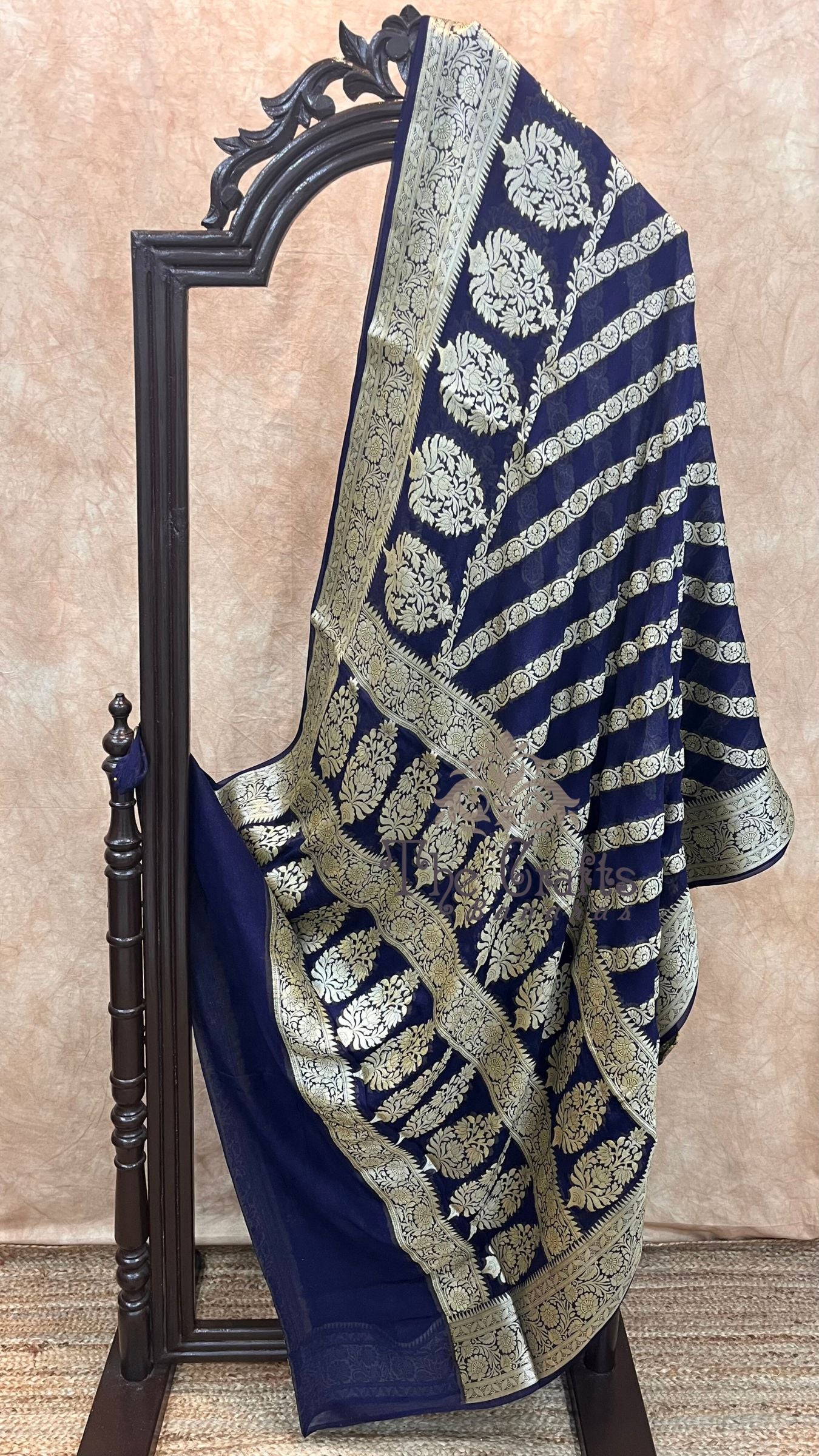 Pure Khaddi Chiffon Banarasi Saree