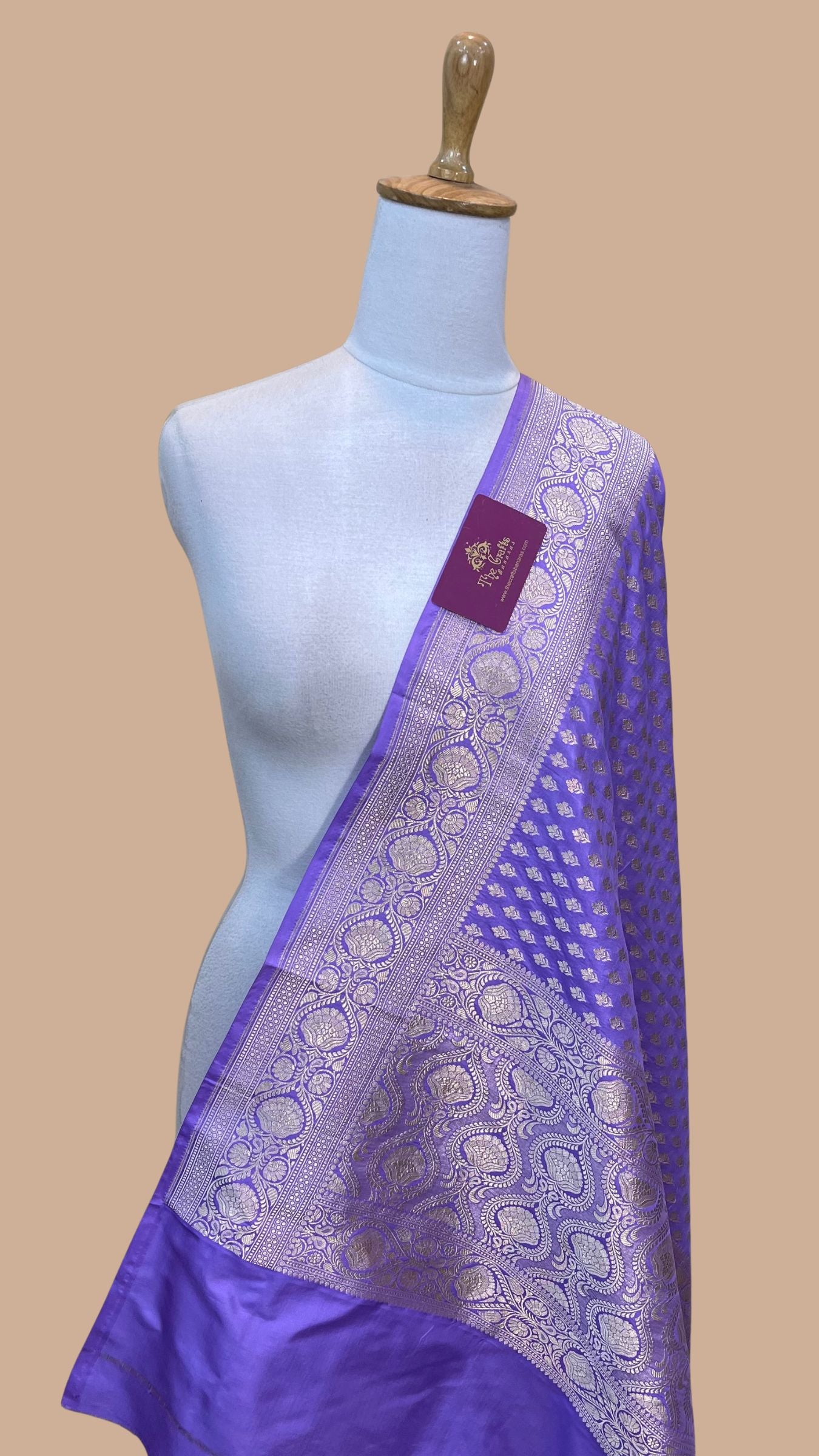 Pure Katan Silk Banarasi Handloom Dupatta