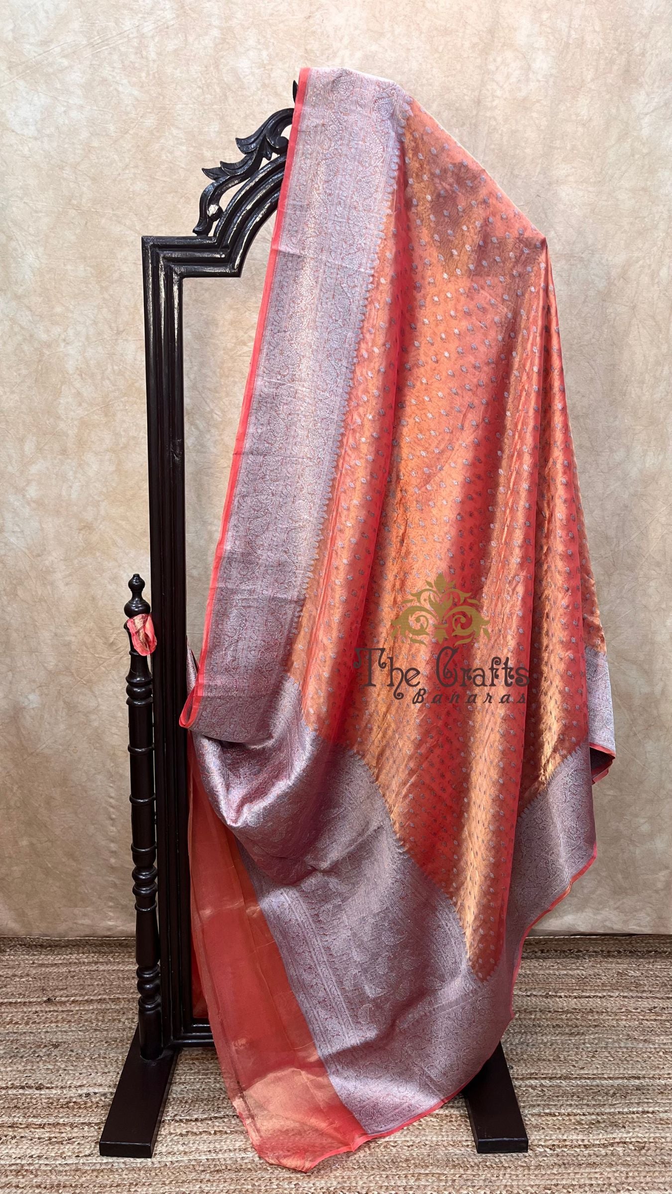 Pure Kora Tissue Silk Handloom Banarasi Saree