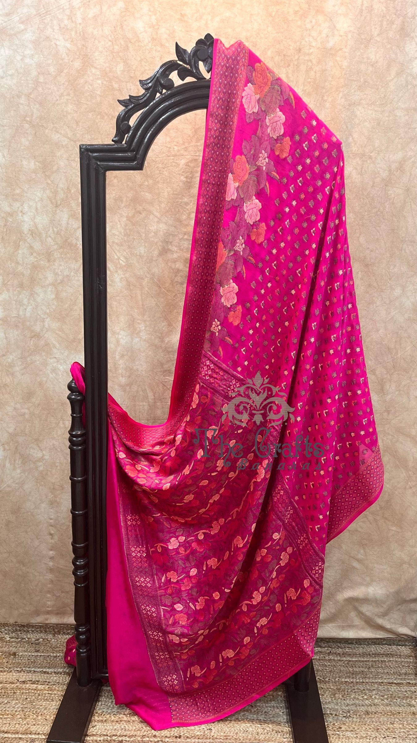 Pure Khaddi Chiffon Banarasi Saree