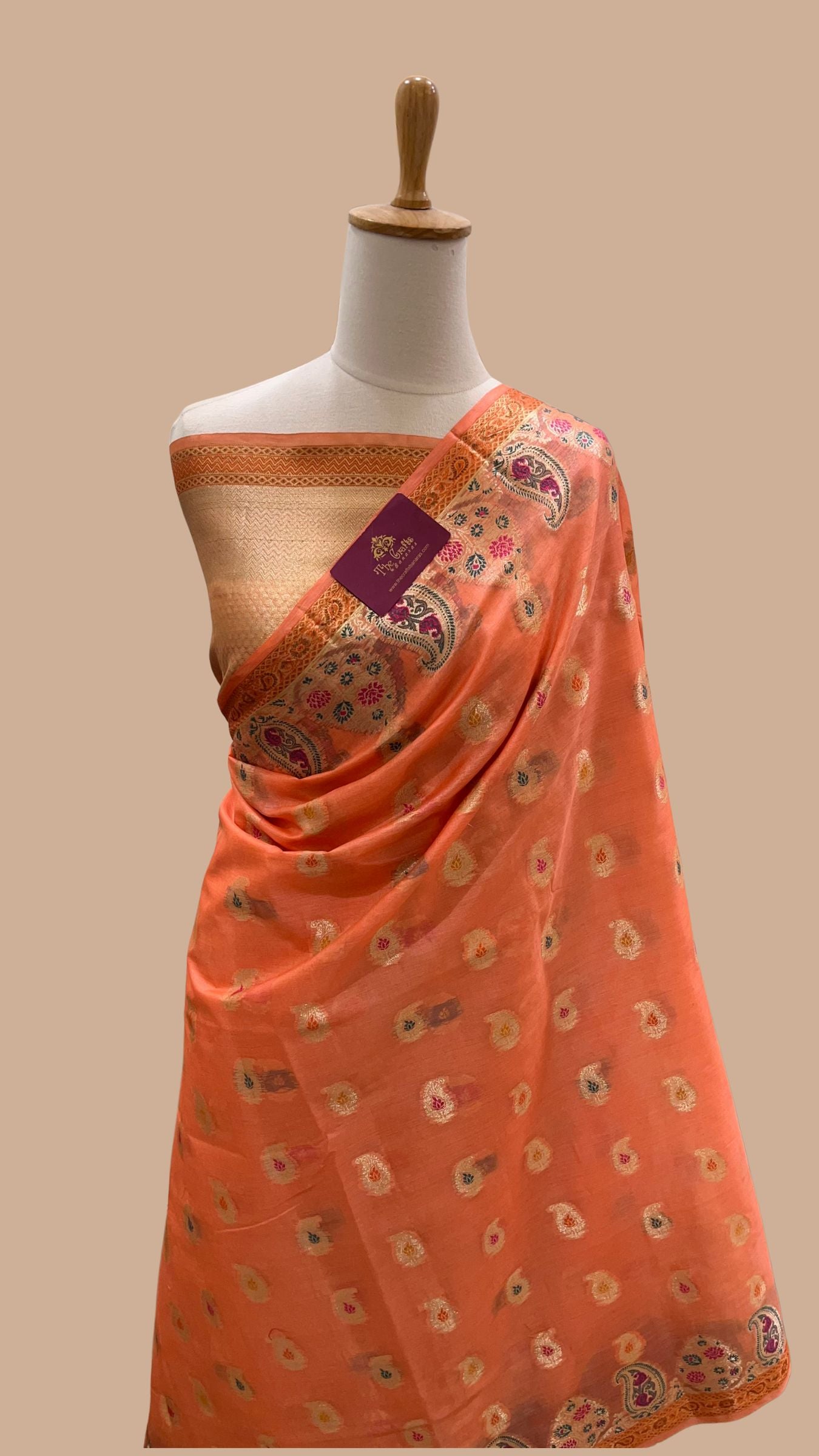Pure Tussar Silk Banarasi Saree