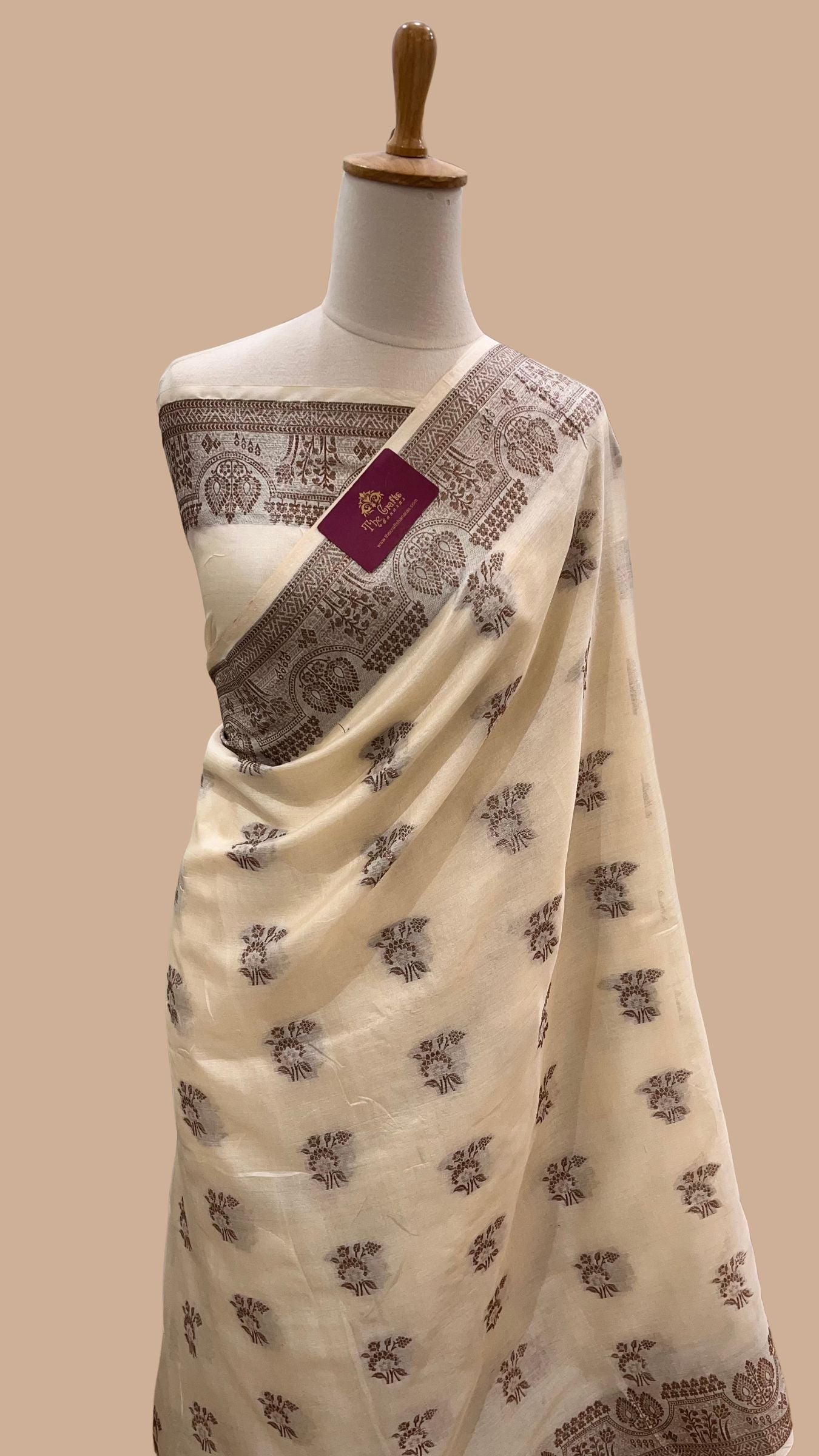 Pure Tussar Silk Banarasi Saree
