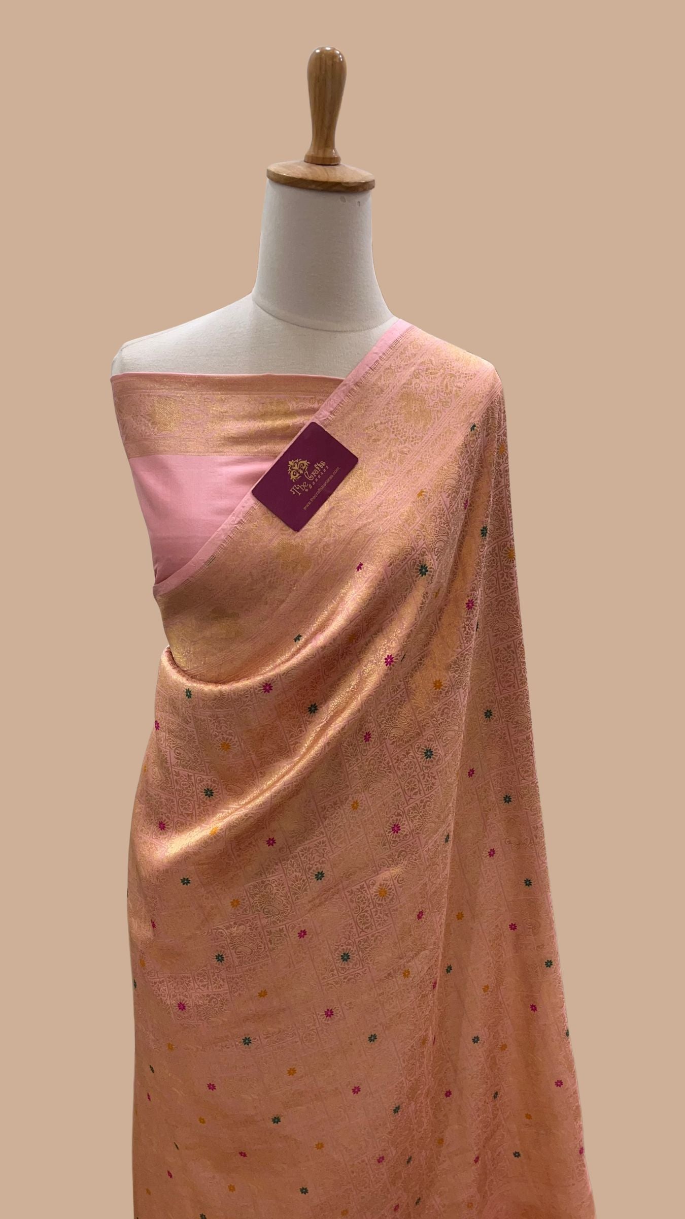 Pure Katan Silk Handloom Banarasi Saree - Tanchui Brocade Meena