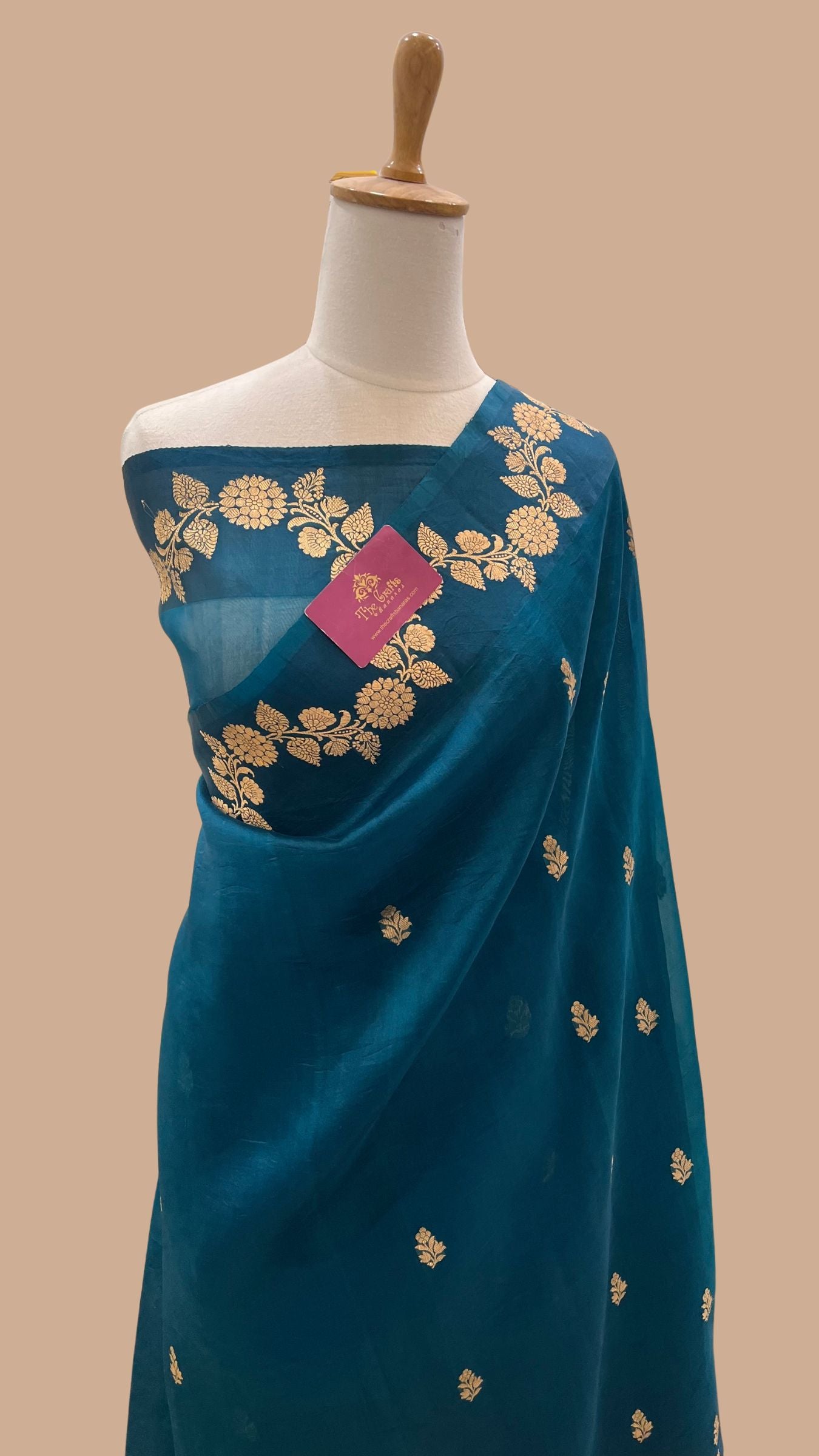 Pure Kora Silk Handloom Banarasi Saree