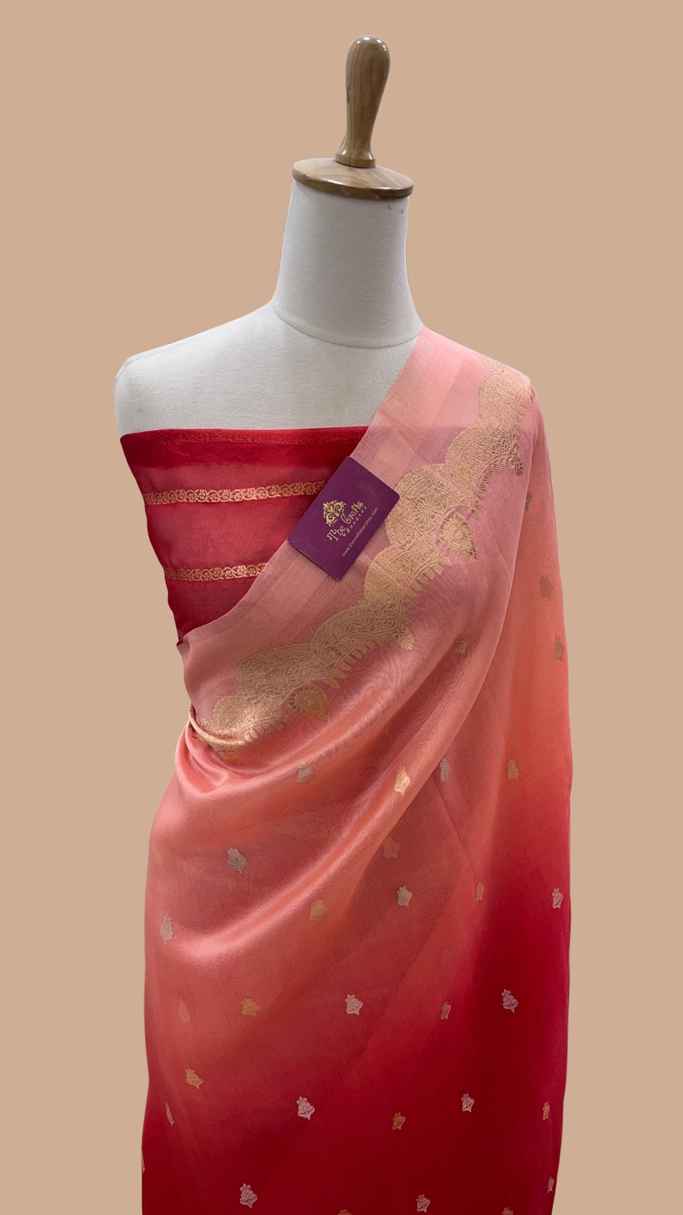 Pure Kora Silk Handloom Banarasi Saree
