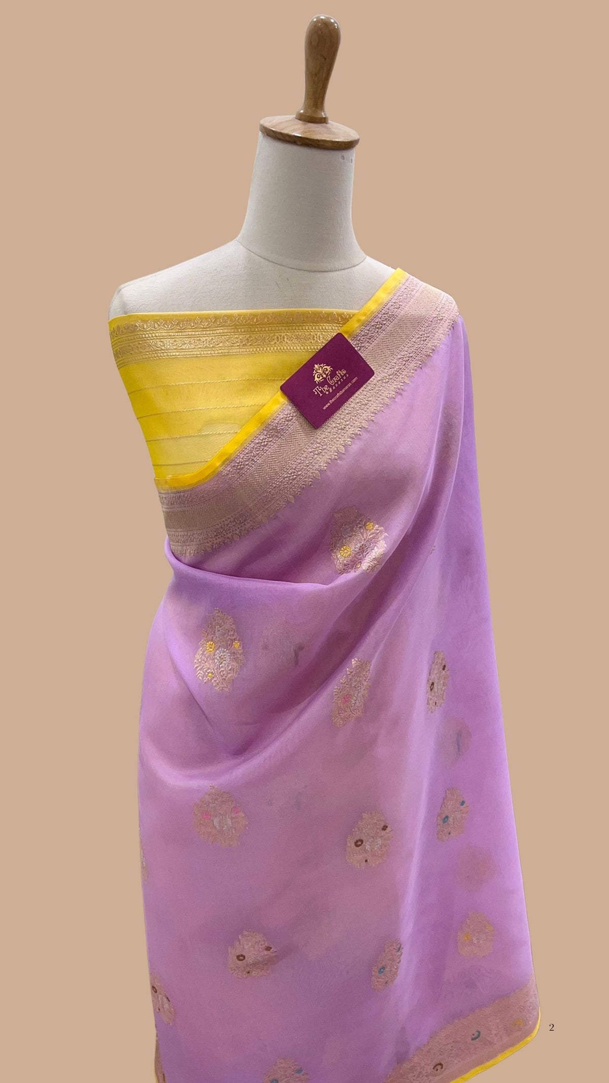 Pure Kora Silk Handloom Banarasi Saree - Kadhua Sona Rupa Buti with Meenakari Border