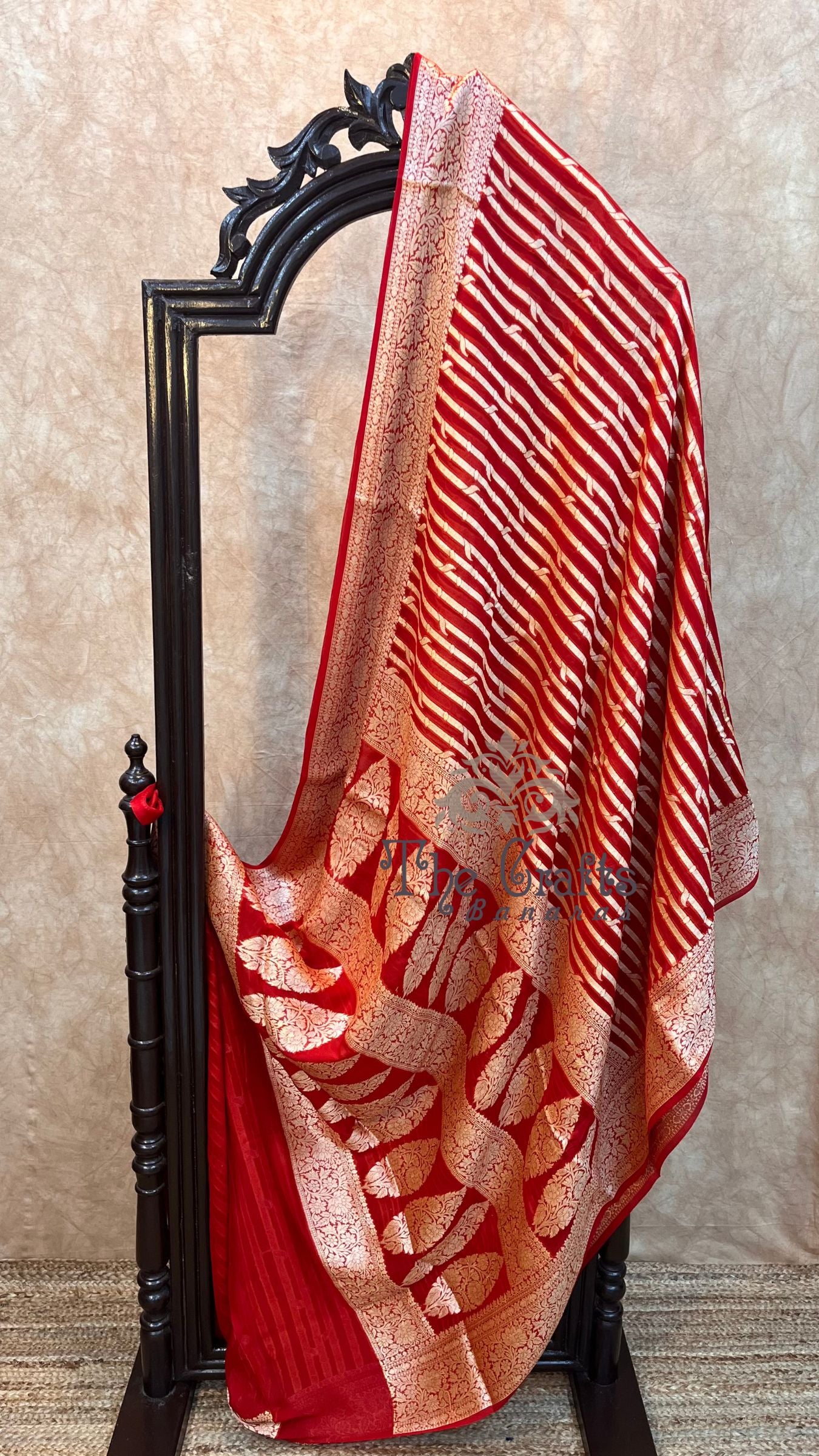 Pure Khaddi Chiffon Banarasi Saree