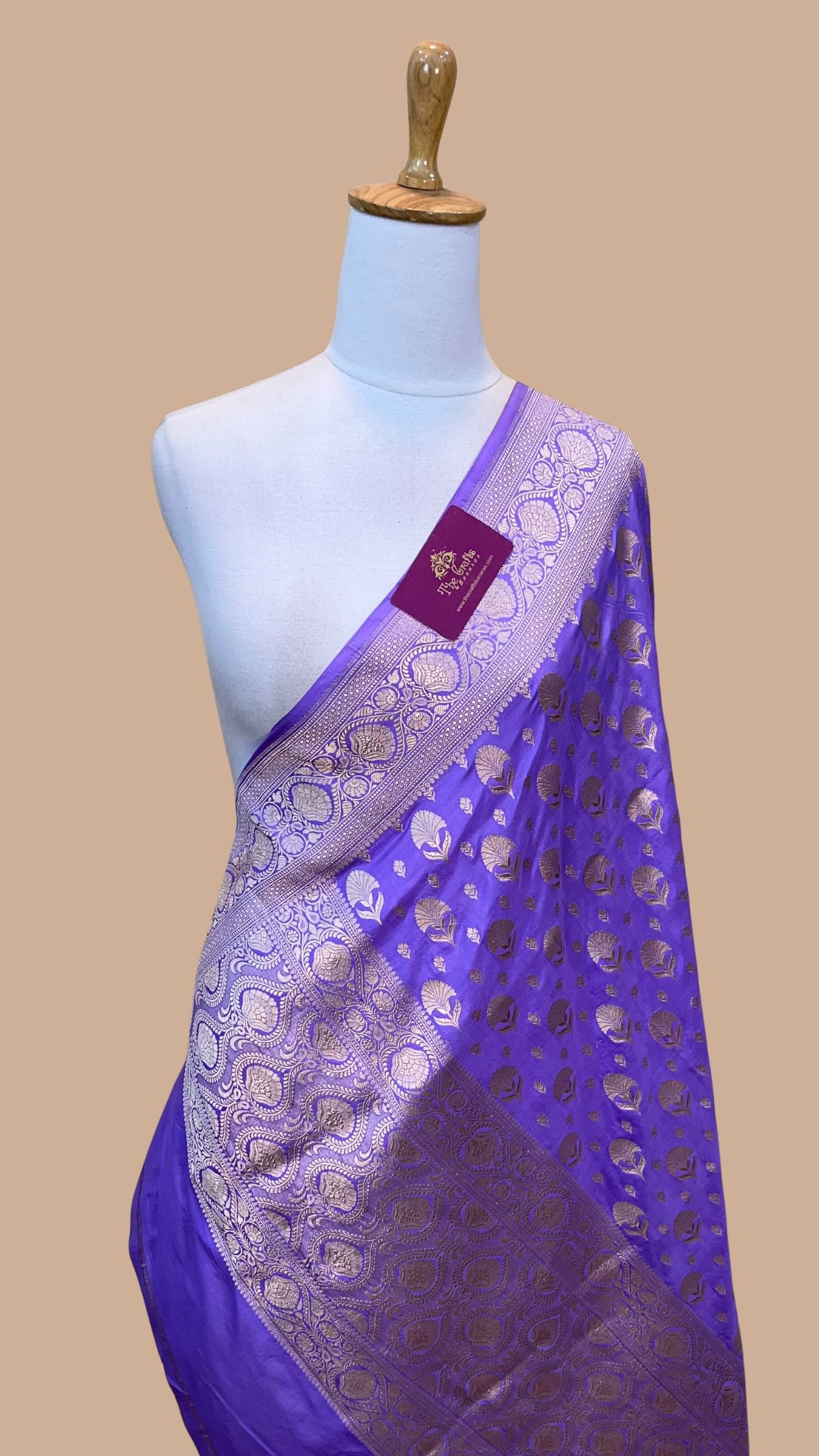 Pure Katan Silk Banarasi Handloom Dupatta