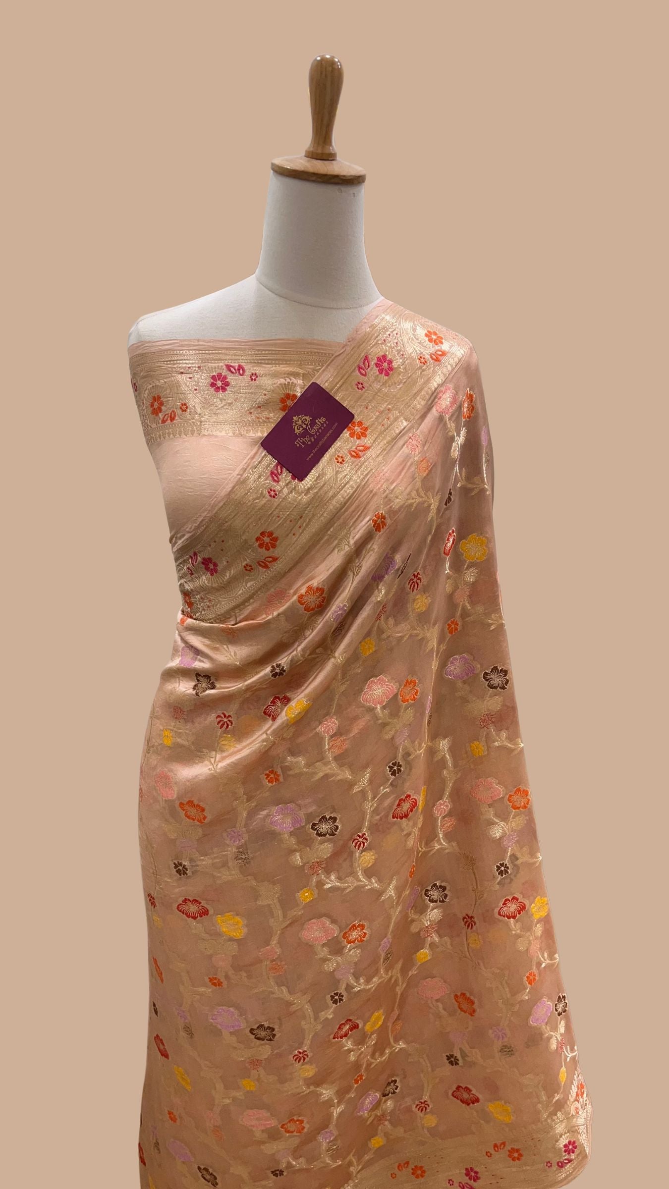 Pure Mango Silk Banarasi Saree