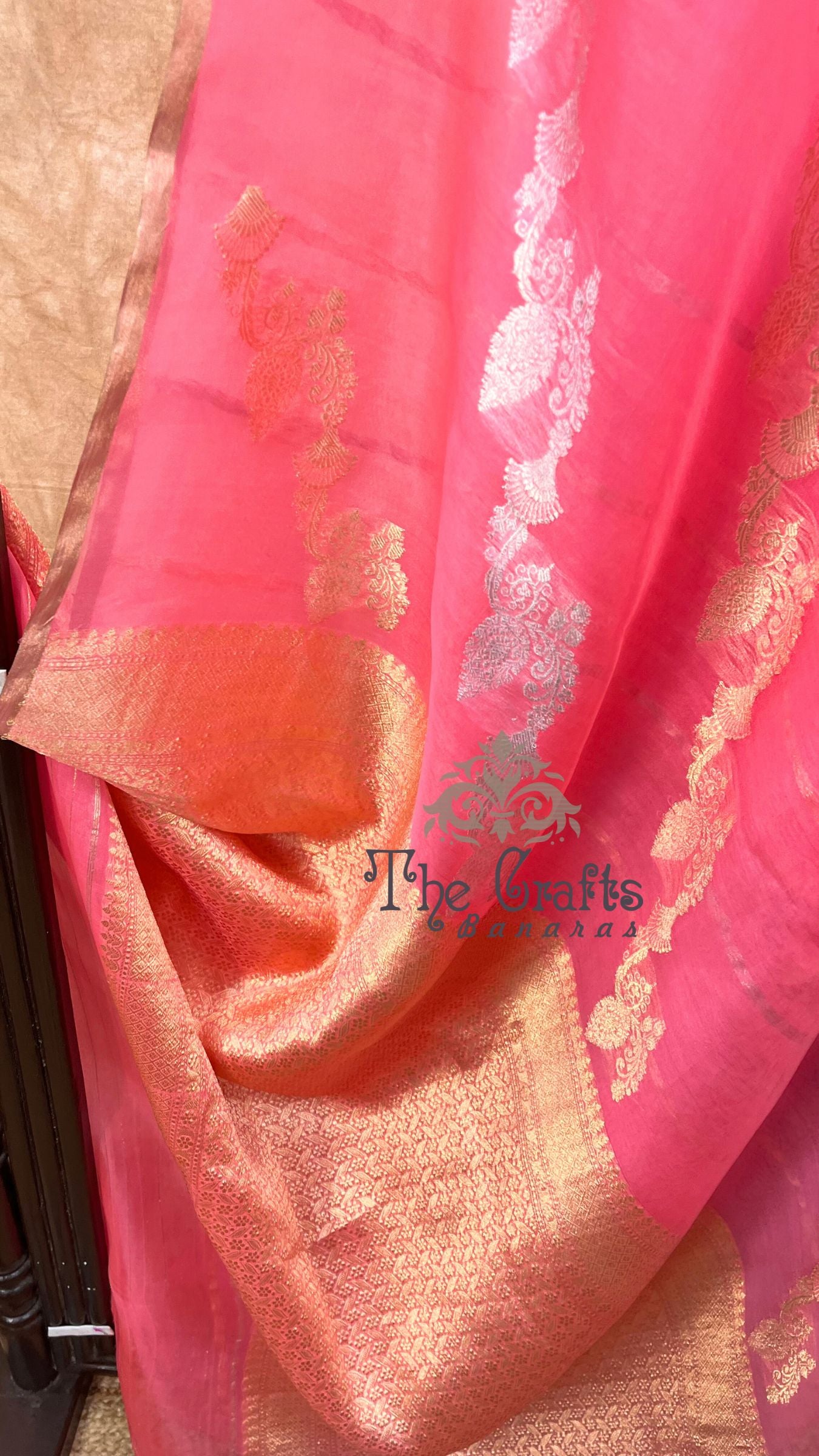 Pure Kora Silk Handloom Banarasi Saree