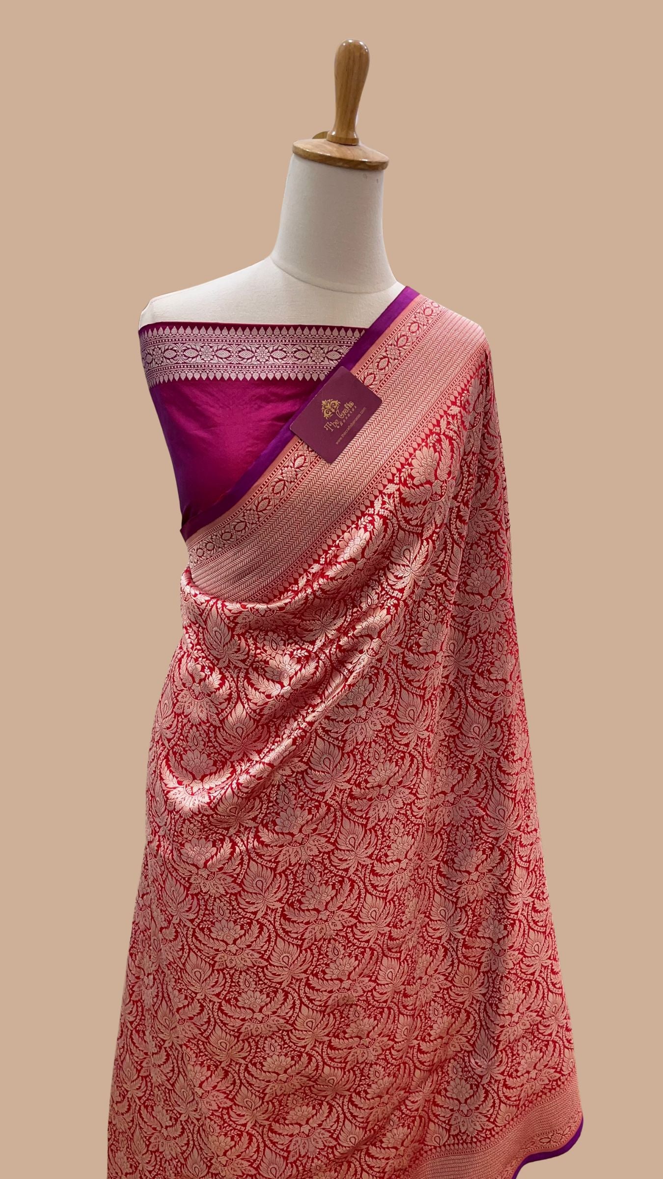 Pure Katan Silk Handloom Banarasi Saree - Tanchui Brocade
