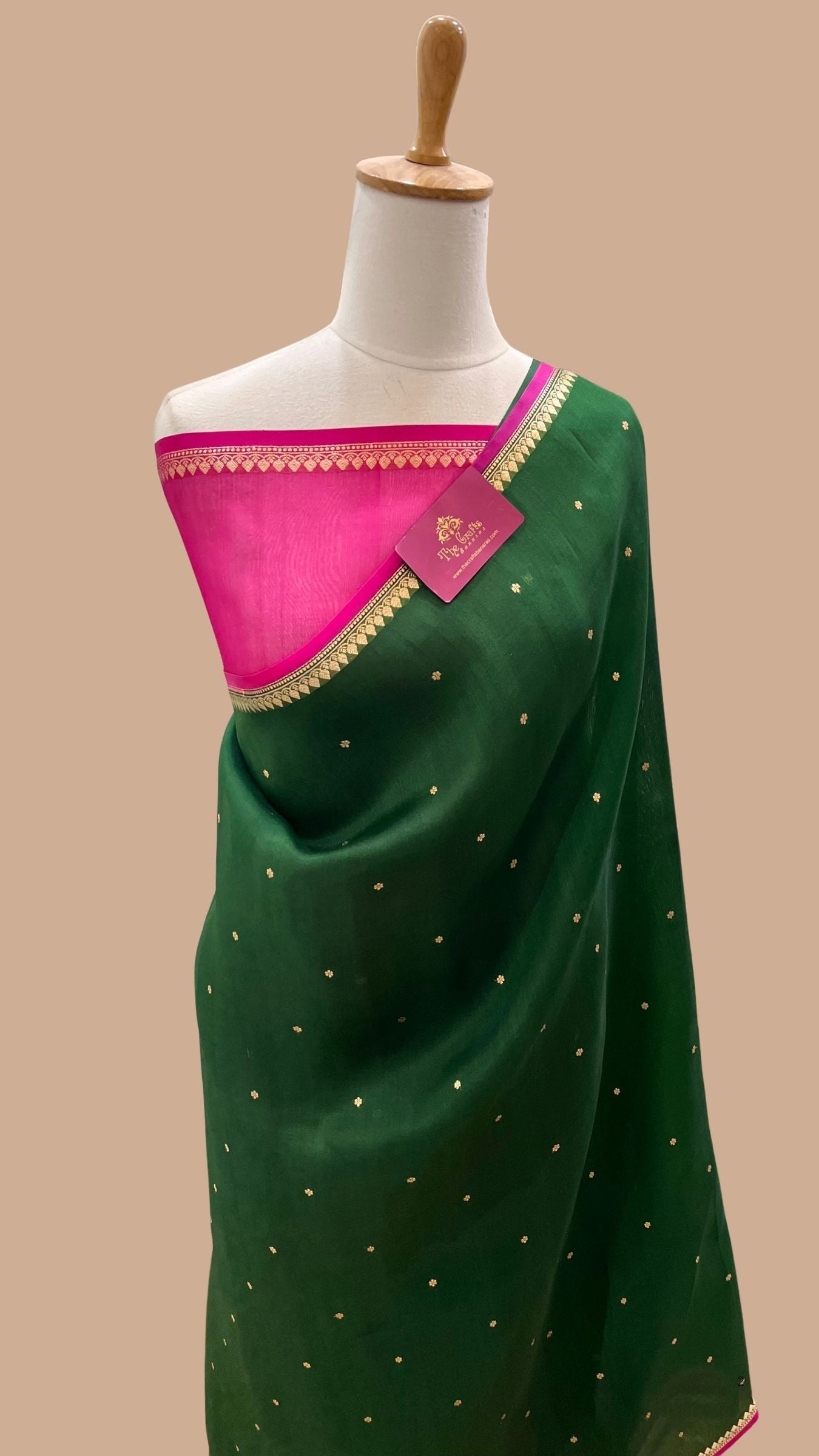 Pure Kora Silk Handloom Banarasi Saree