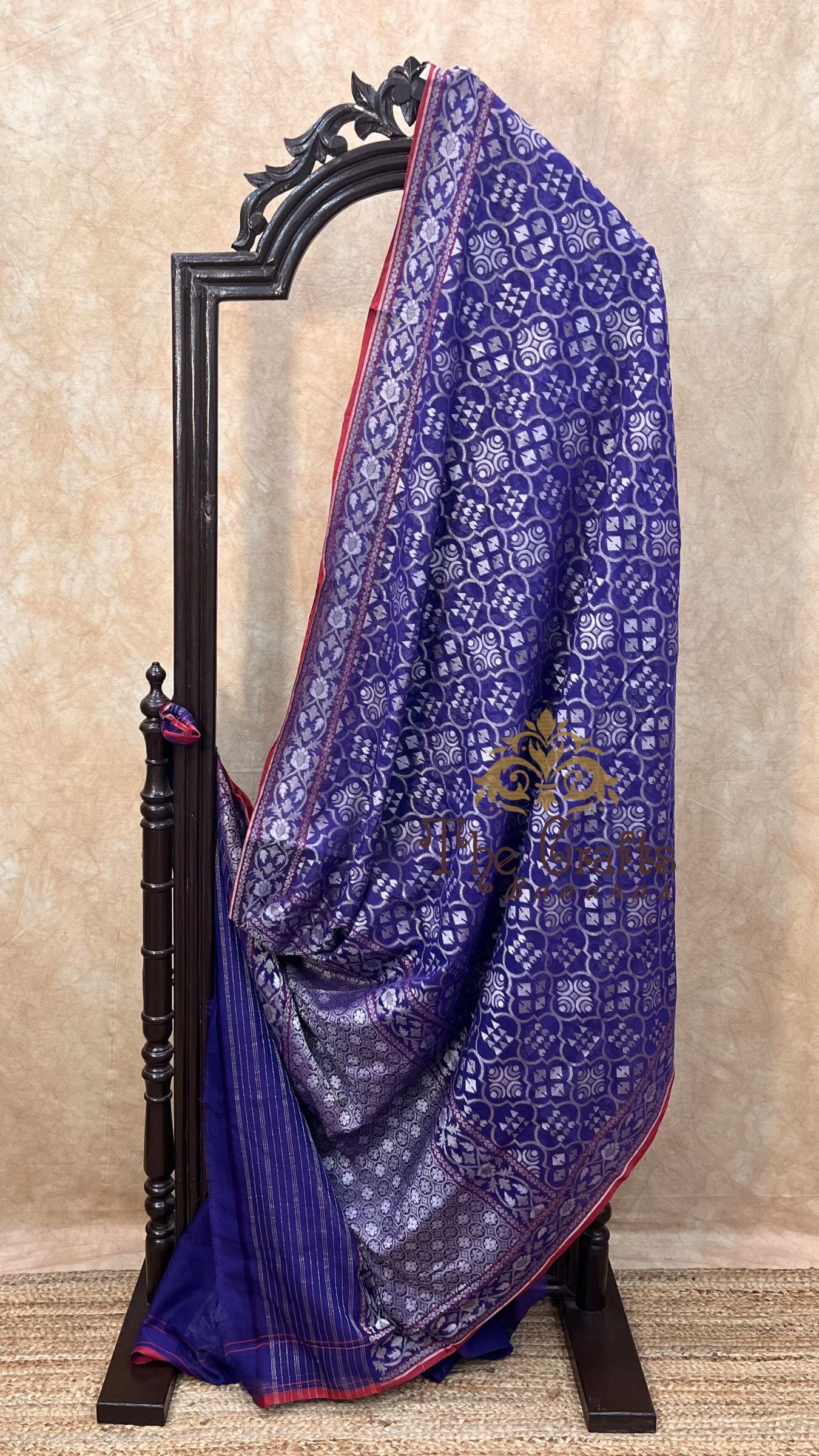 Pure Ektara Cotton Jamdani Banarasi Saree - Tilfi