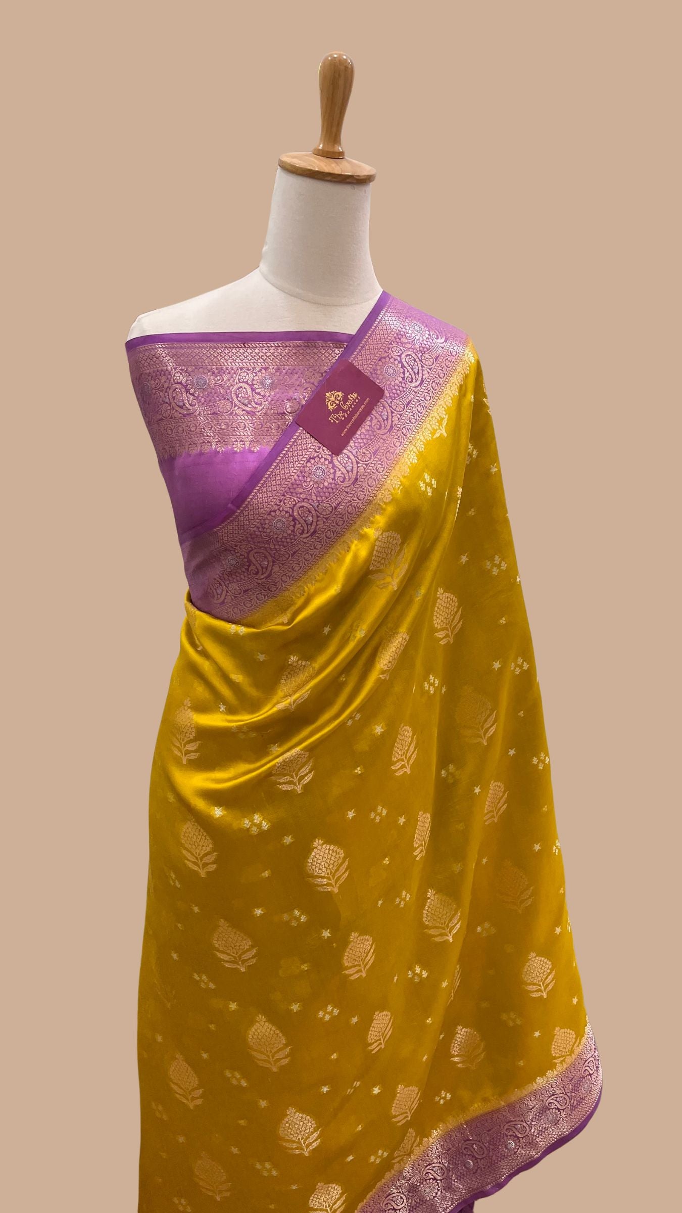 Pure Mango Silk Banarasi Saree