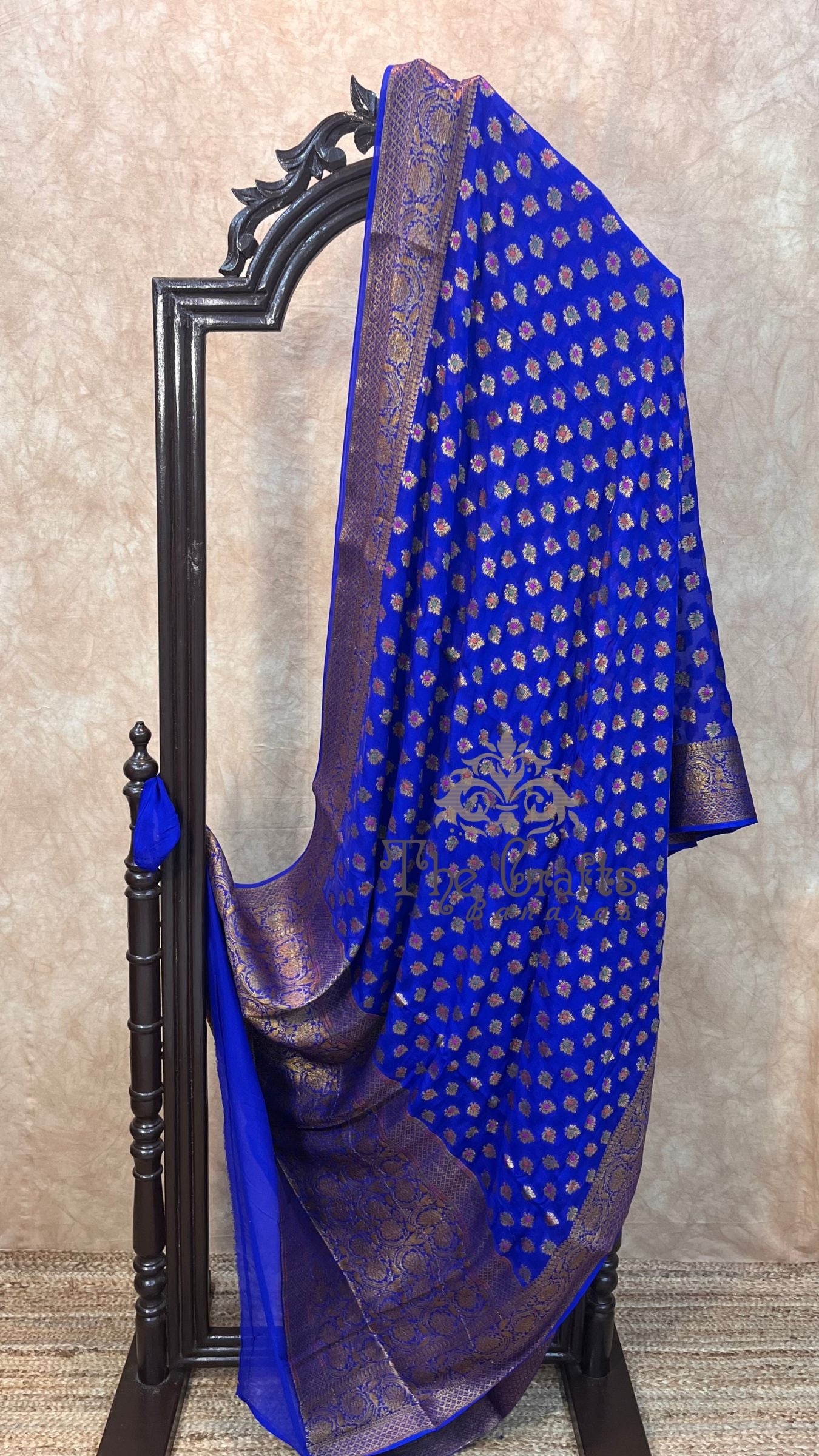 Pure Khaddi Chiffon Banarasi Saree