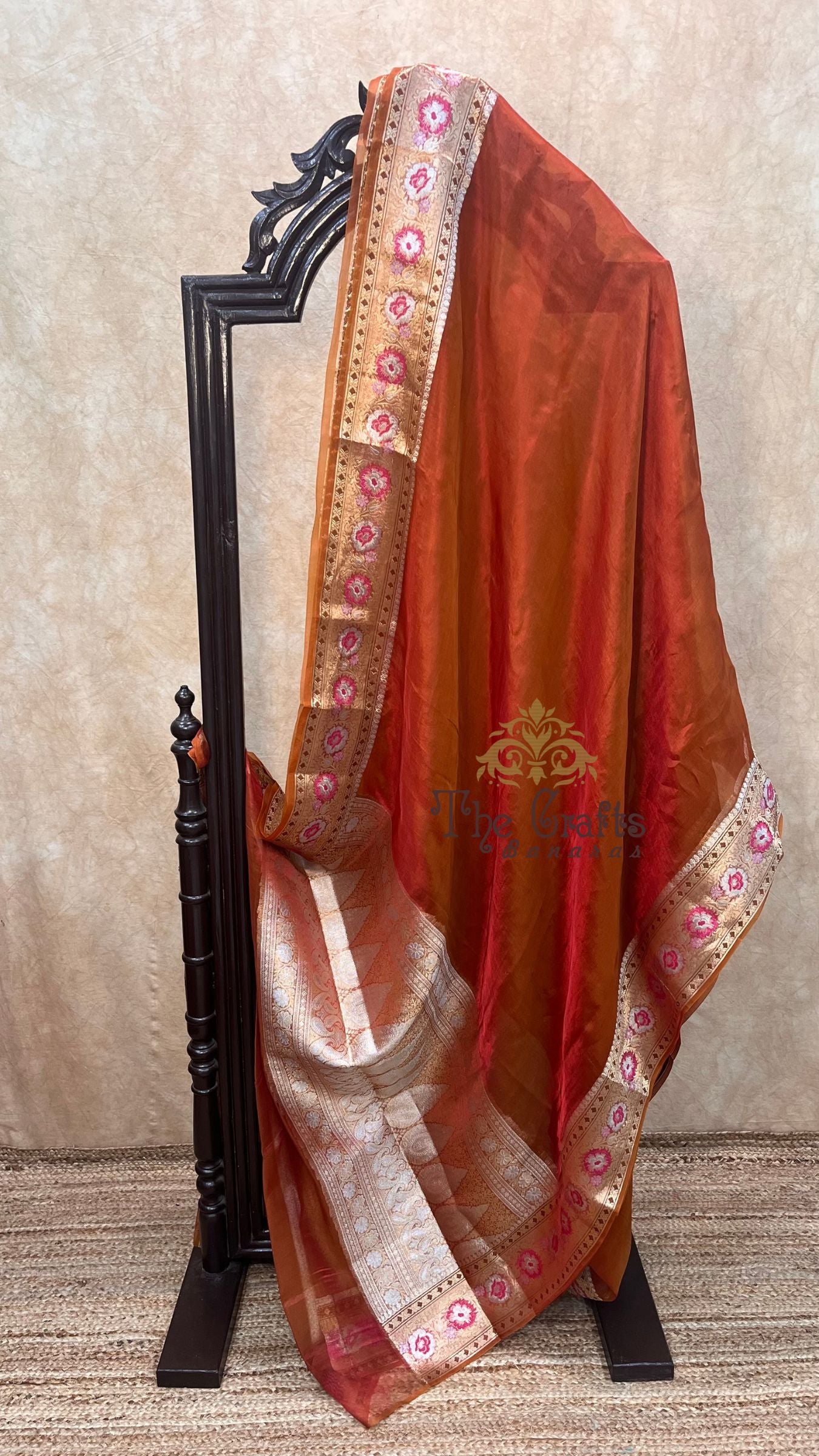 Pure Kora Silk Handloom Banarasi Saree