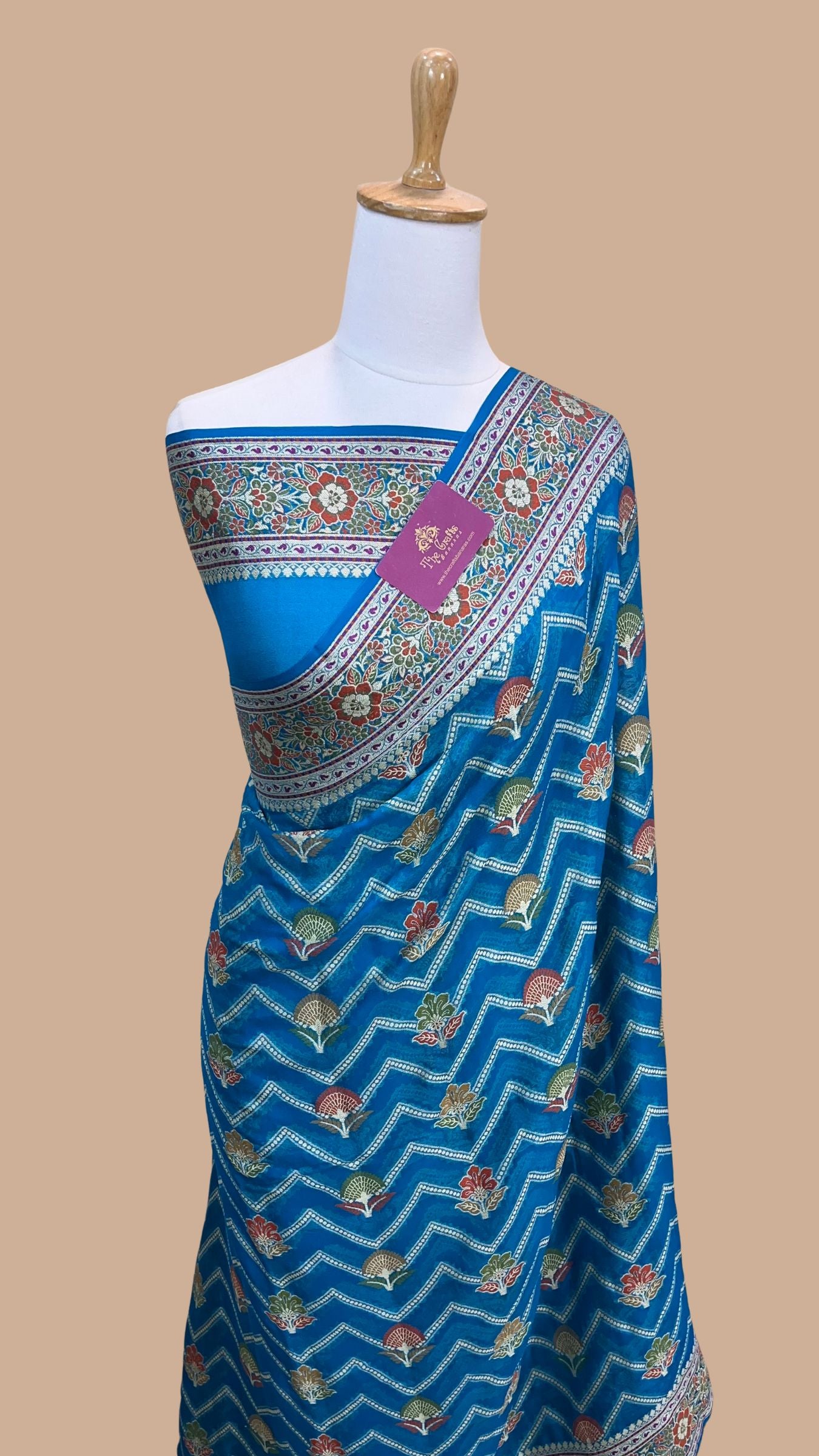 Pure Khaddi Chiffon Banarasi Saree
