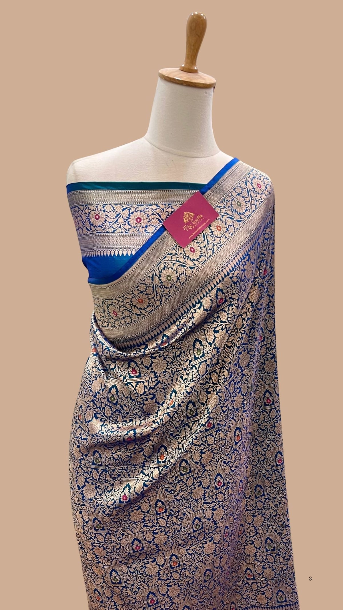 Pure Katan Silk Handloom Banarasi Saree - Tanchui Brocade Meenakari