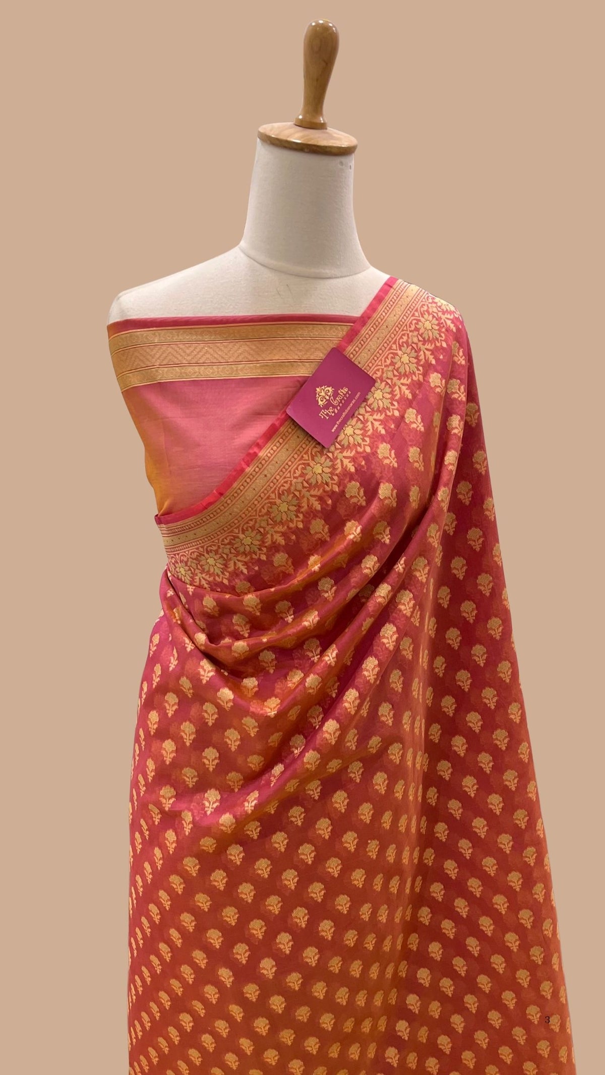 Pure Cotton Patola Reshmi Zari Banarasi Saree