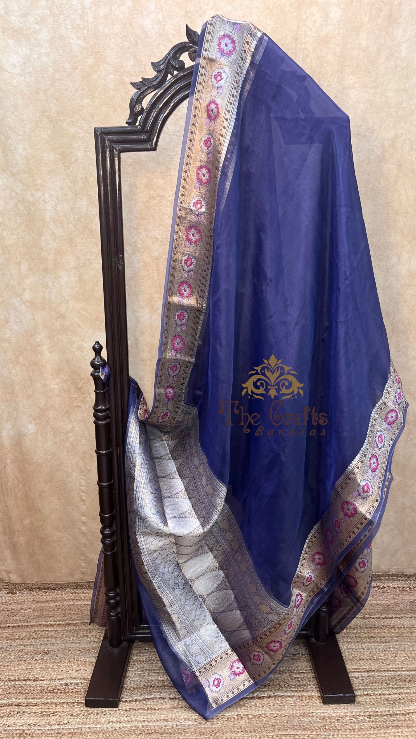 Pure Kora Silk Handloom Banarasi Saree