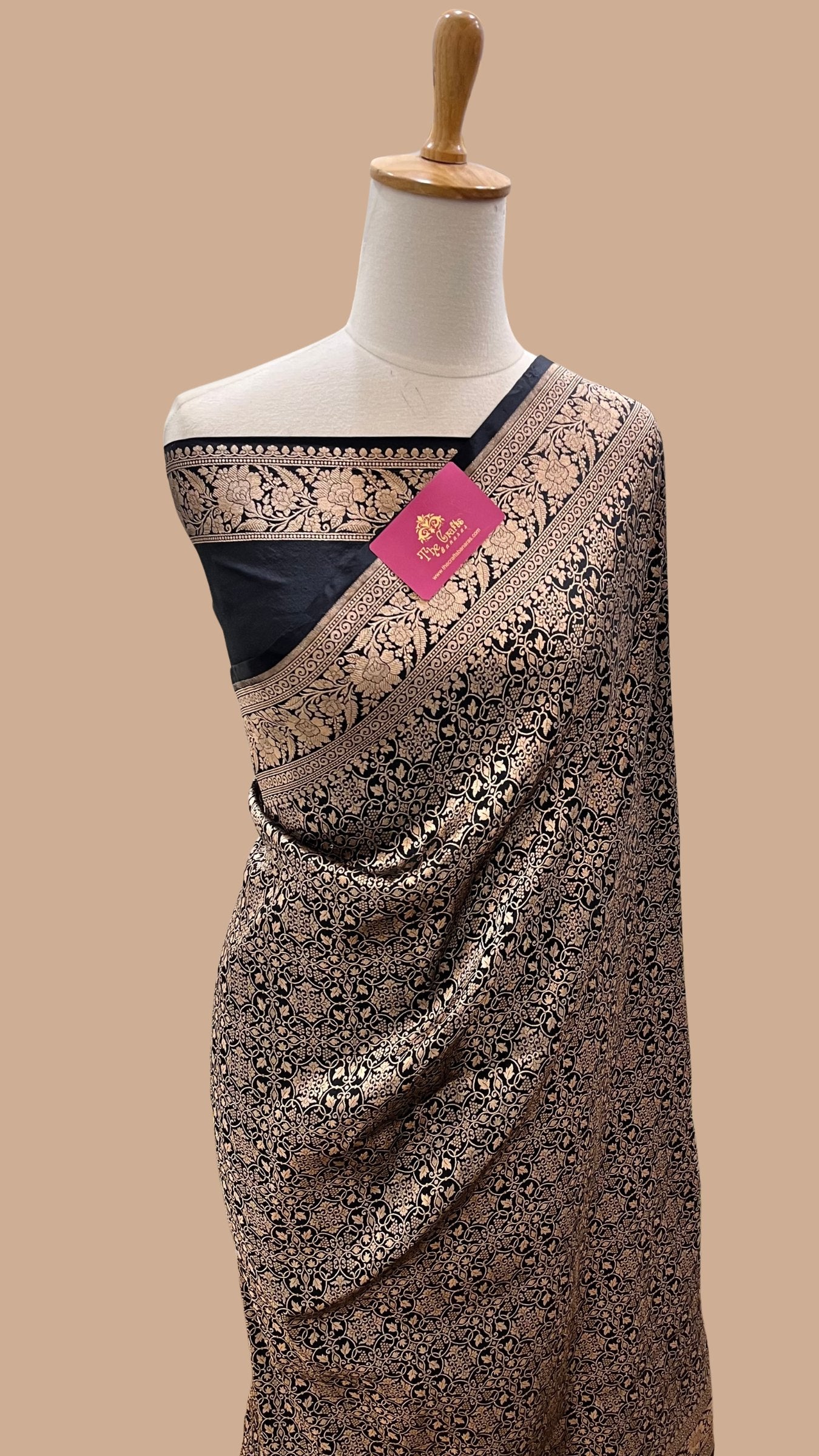 Pure Katan Silk Handloom Banarasi Saree - Tanchui Brocade