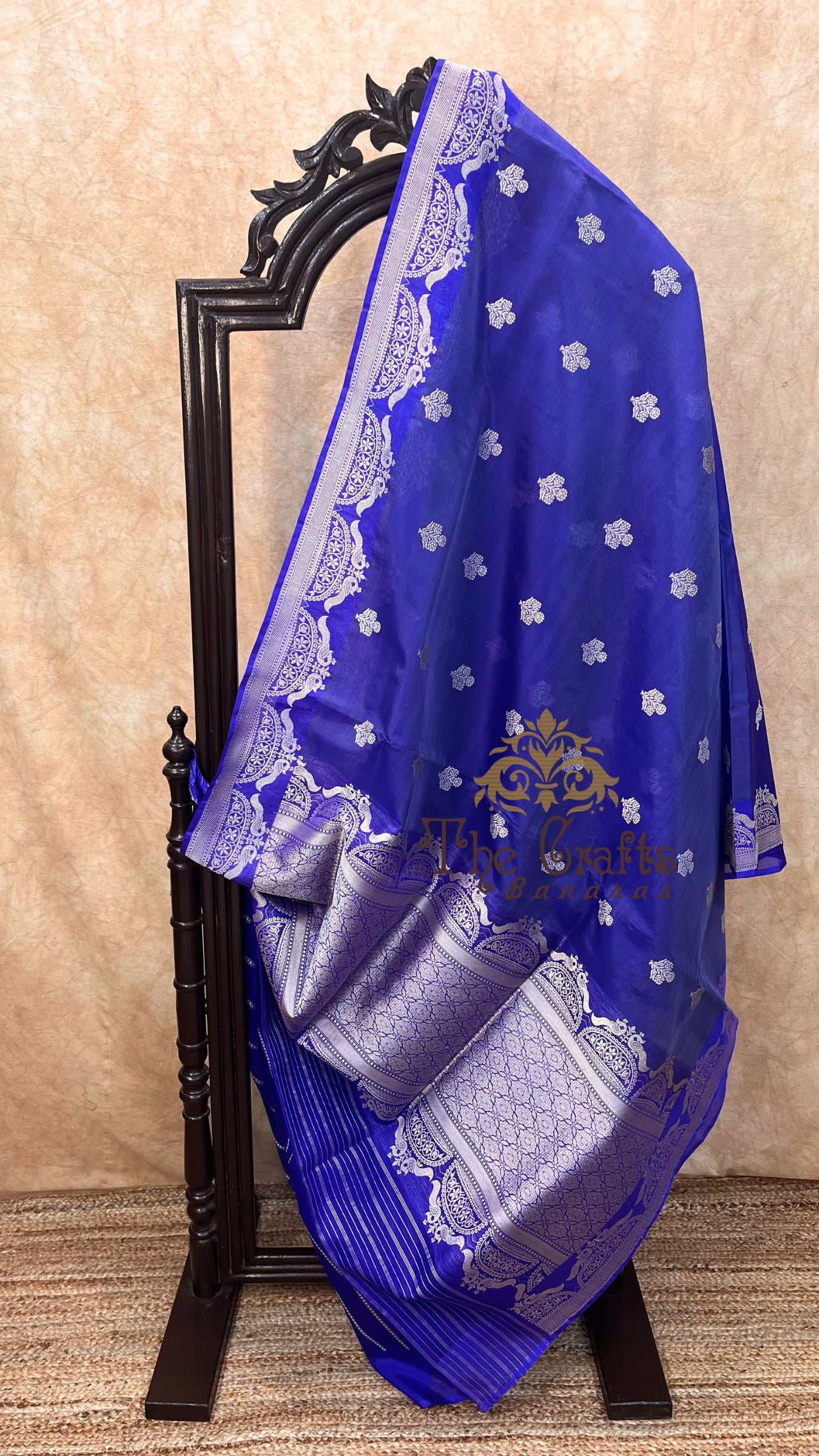 Pure Kora Silk Handloom Banarasi Saree - with sona rupa kadhua motifs