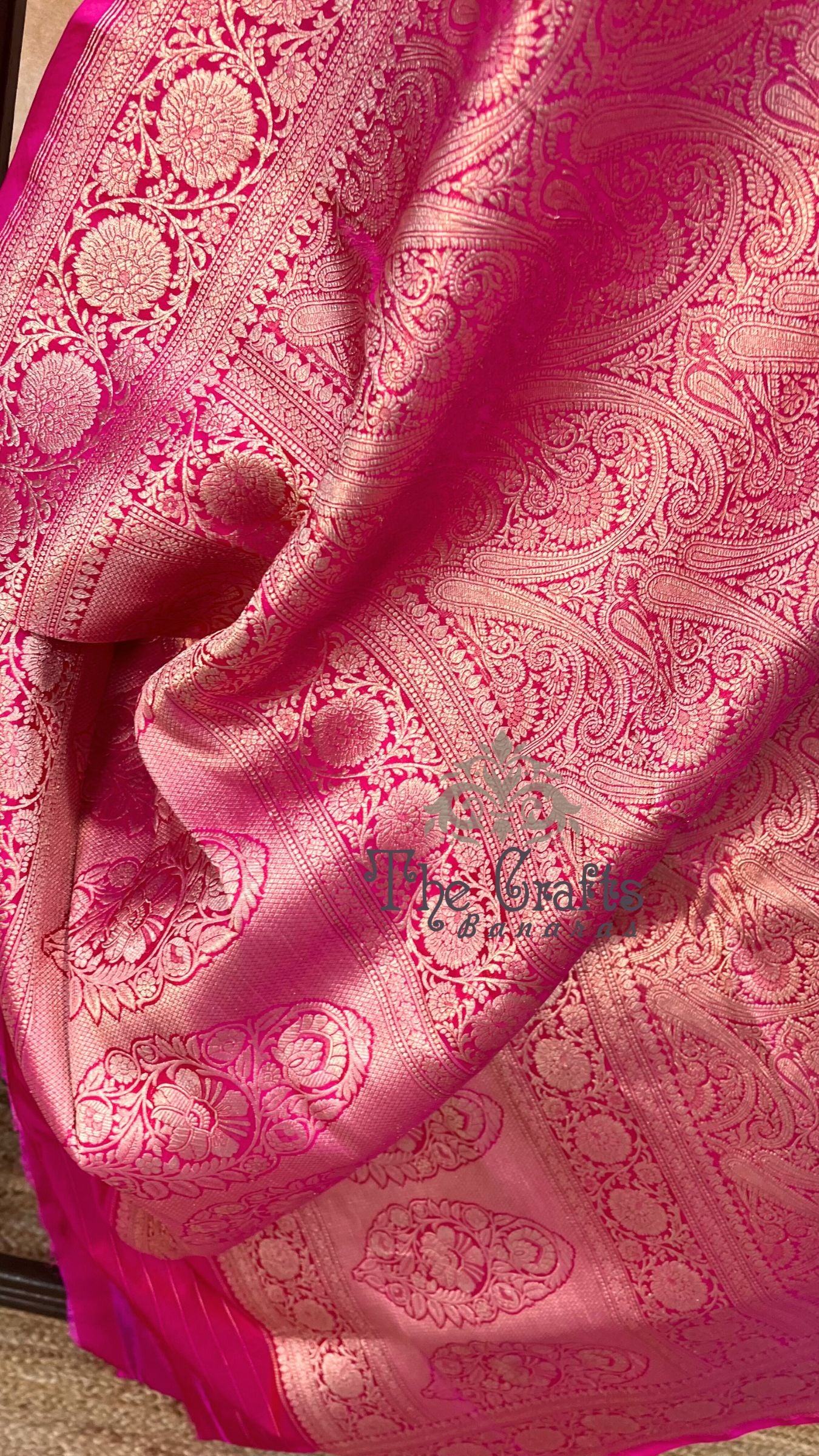 Pure Katan Silk Handloom Banarasi Saree - Tanchui Brocade