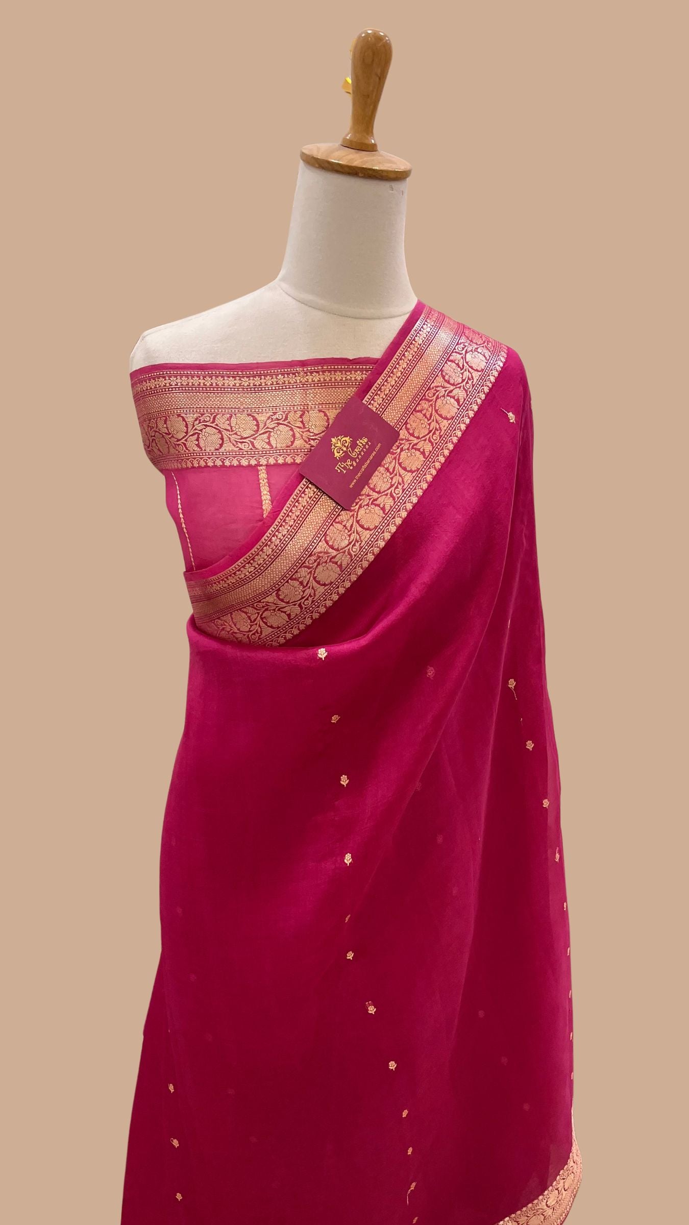 Pure Kora Silk Handloom Banarasi Saree