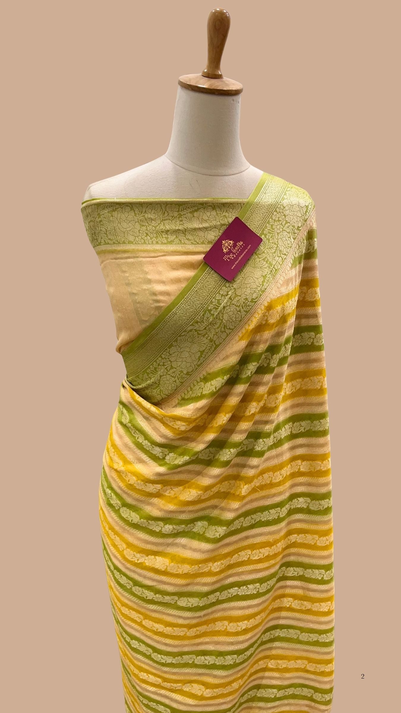 Pure Khaddi Chiffon Banarasi Saree