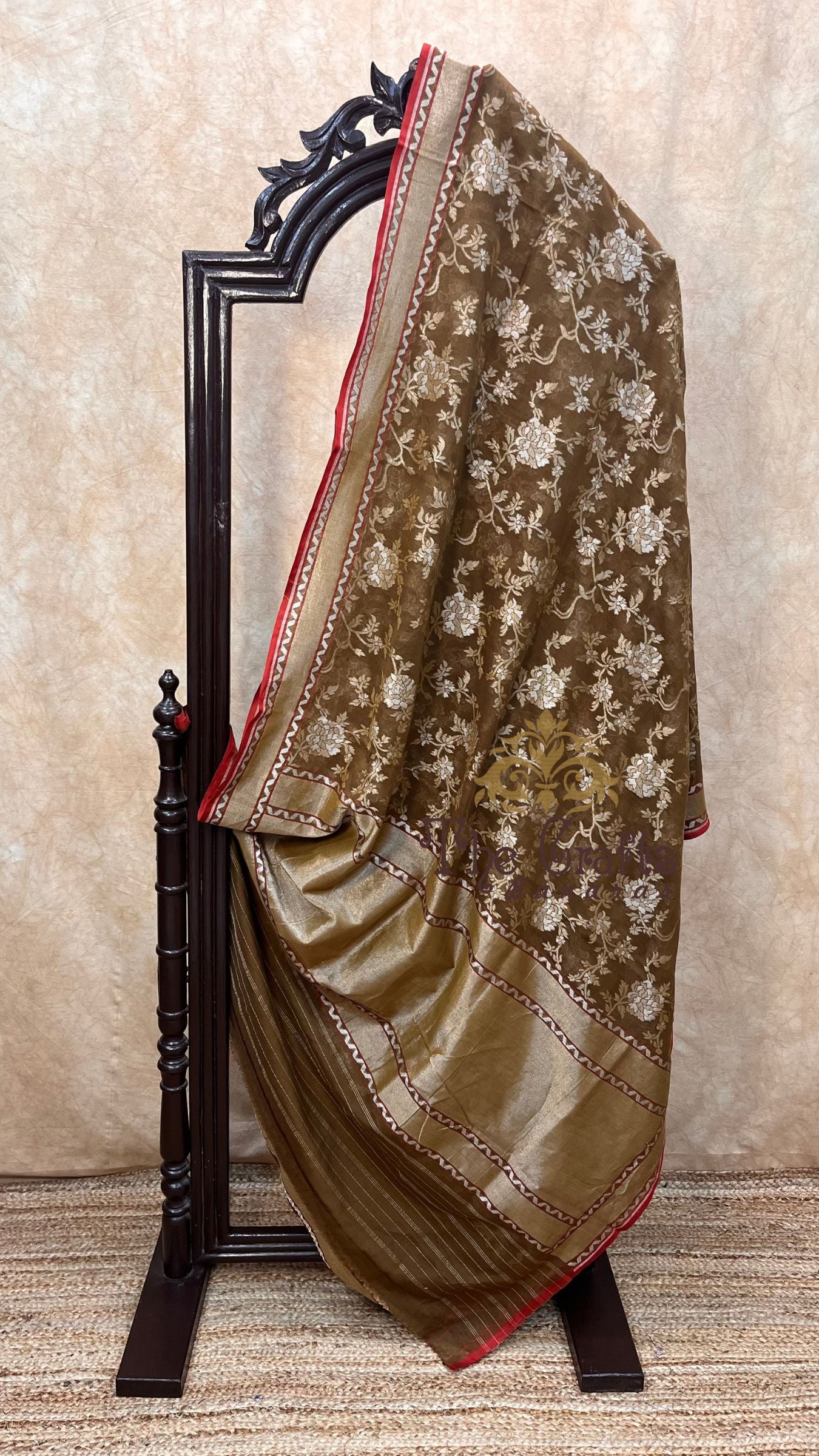 Pure Ektara Cotton Jamdani Banarasi Saree - Alfi