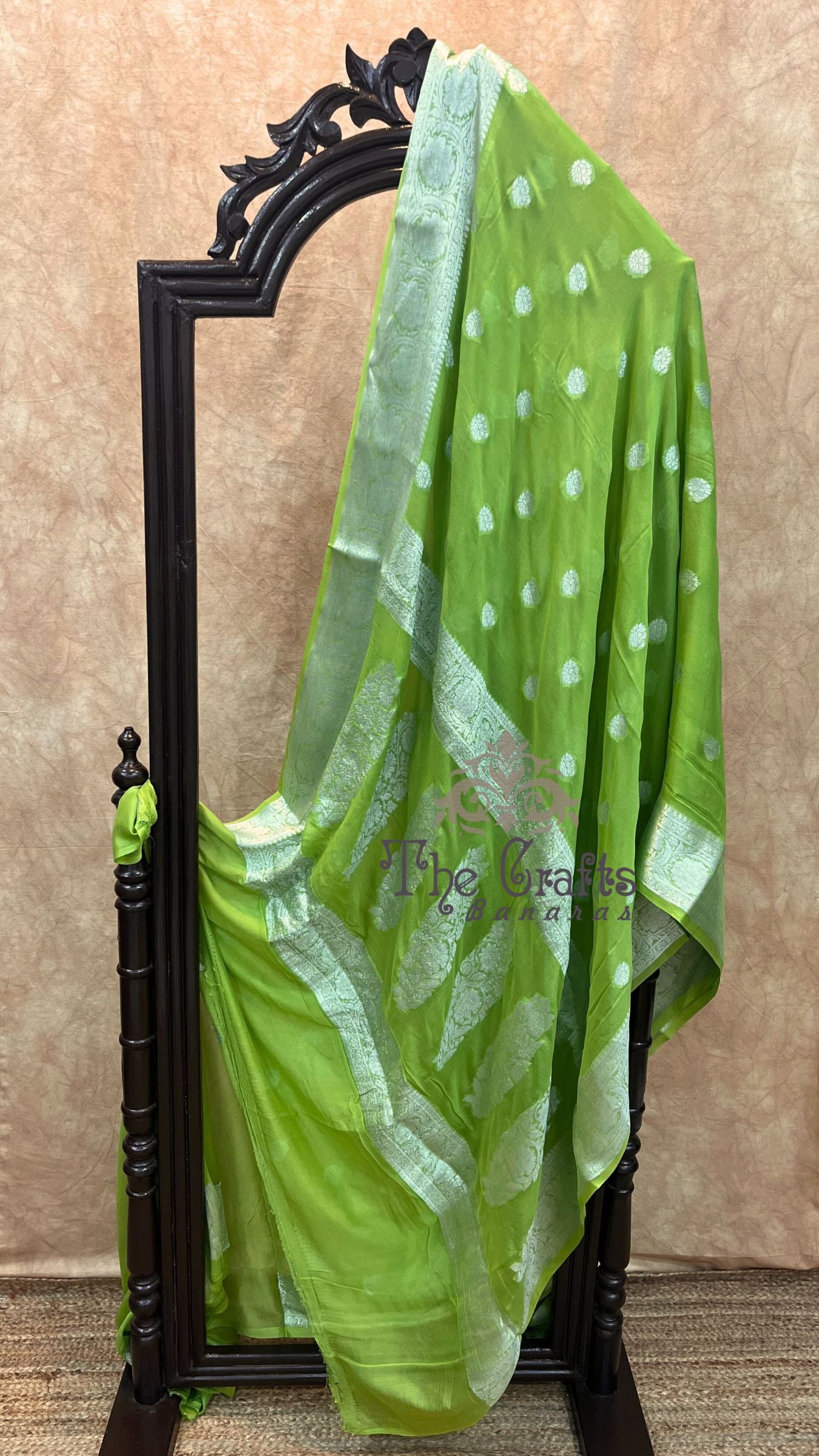 Pure Khaddi Chiffon Banarasi Saree