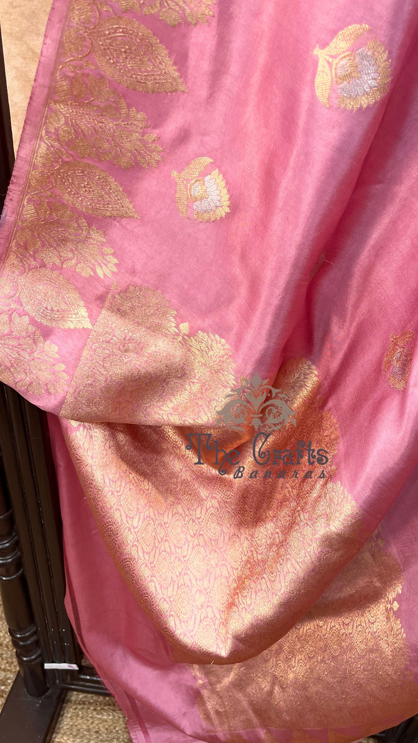 Pure Mango Silk Handloom Banarasi Saree - Sona Roopa