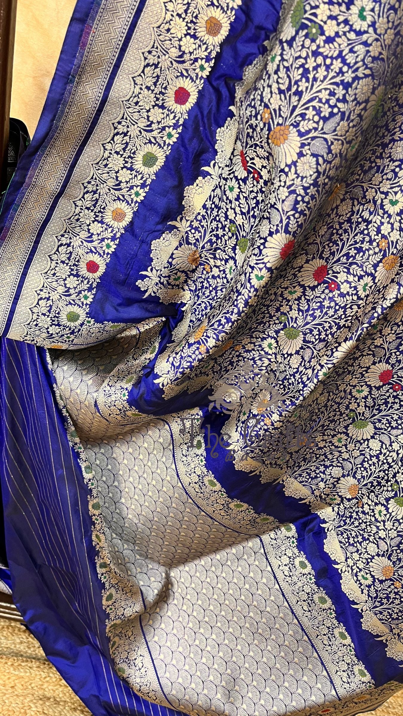 Pure Katan Silk Handloom Banarasi Saree - Tanchui Brocade Meena