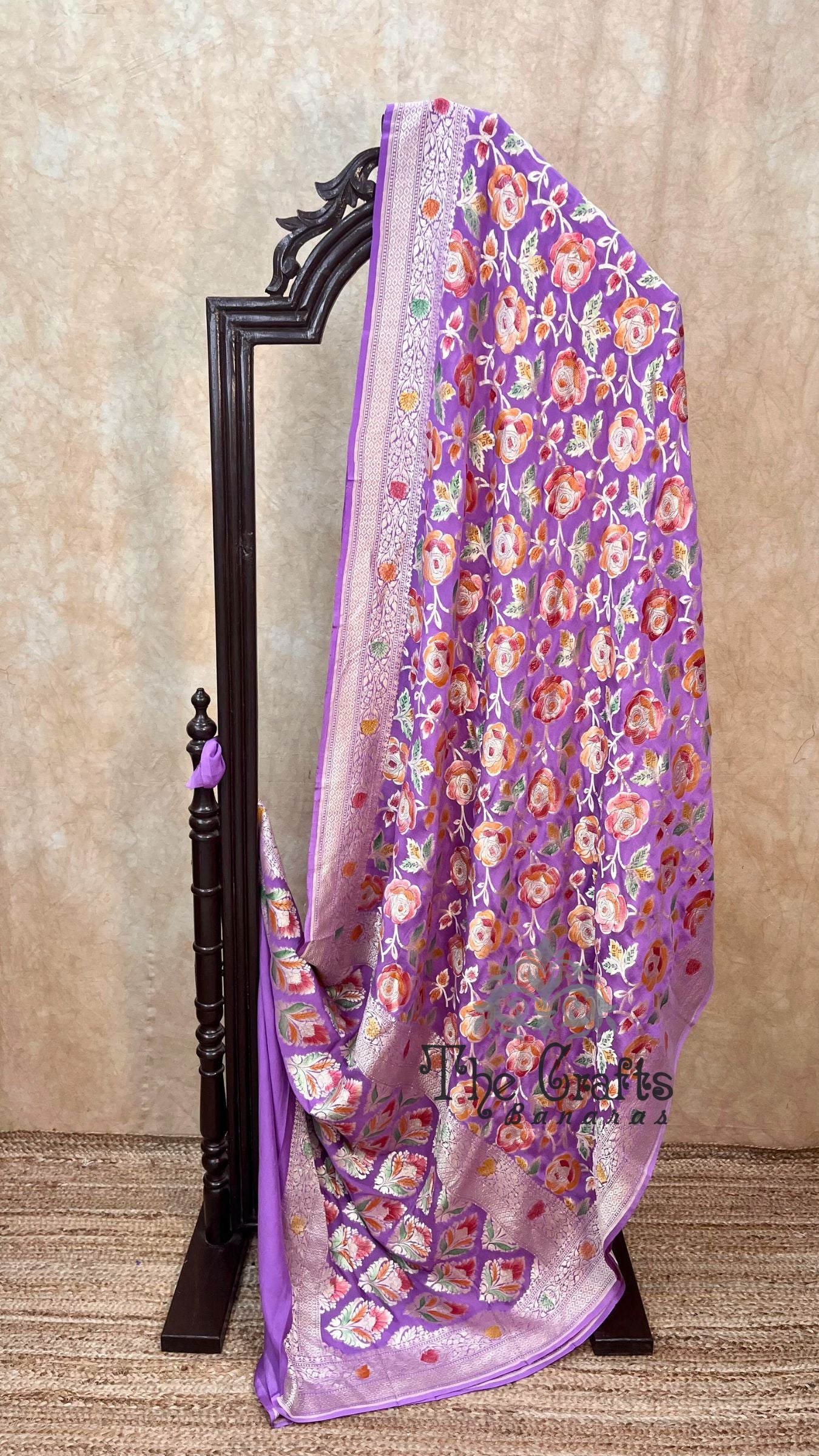 Khaddi Georgette Handloom Banarasi Saree