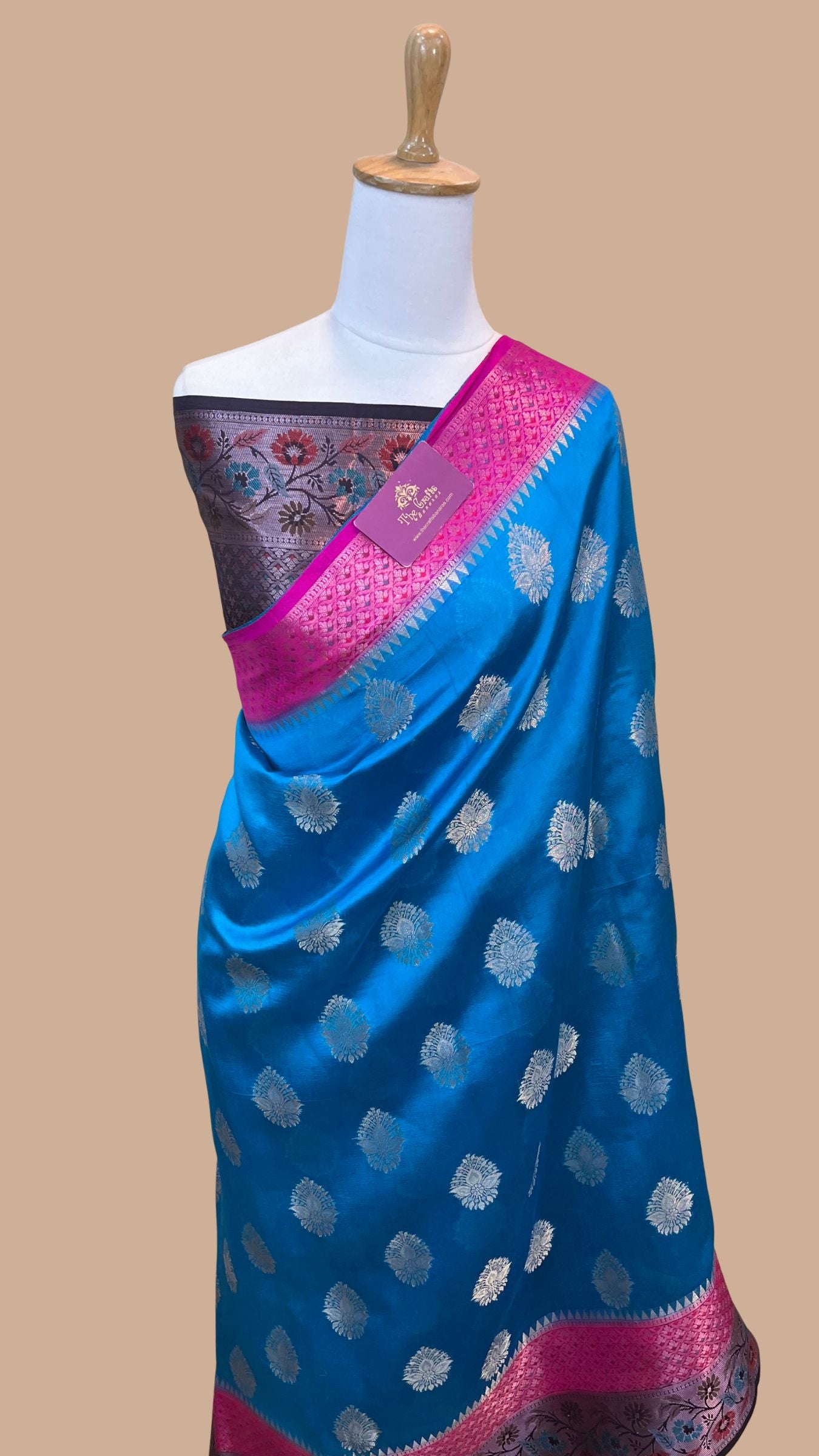 Pure Dupion Silk Banarasi Saree