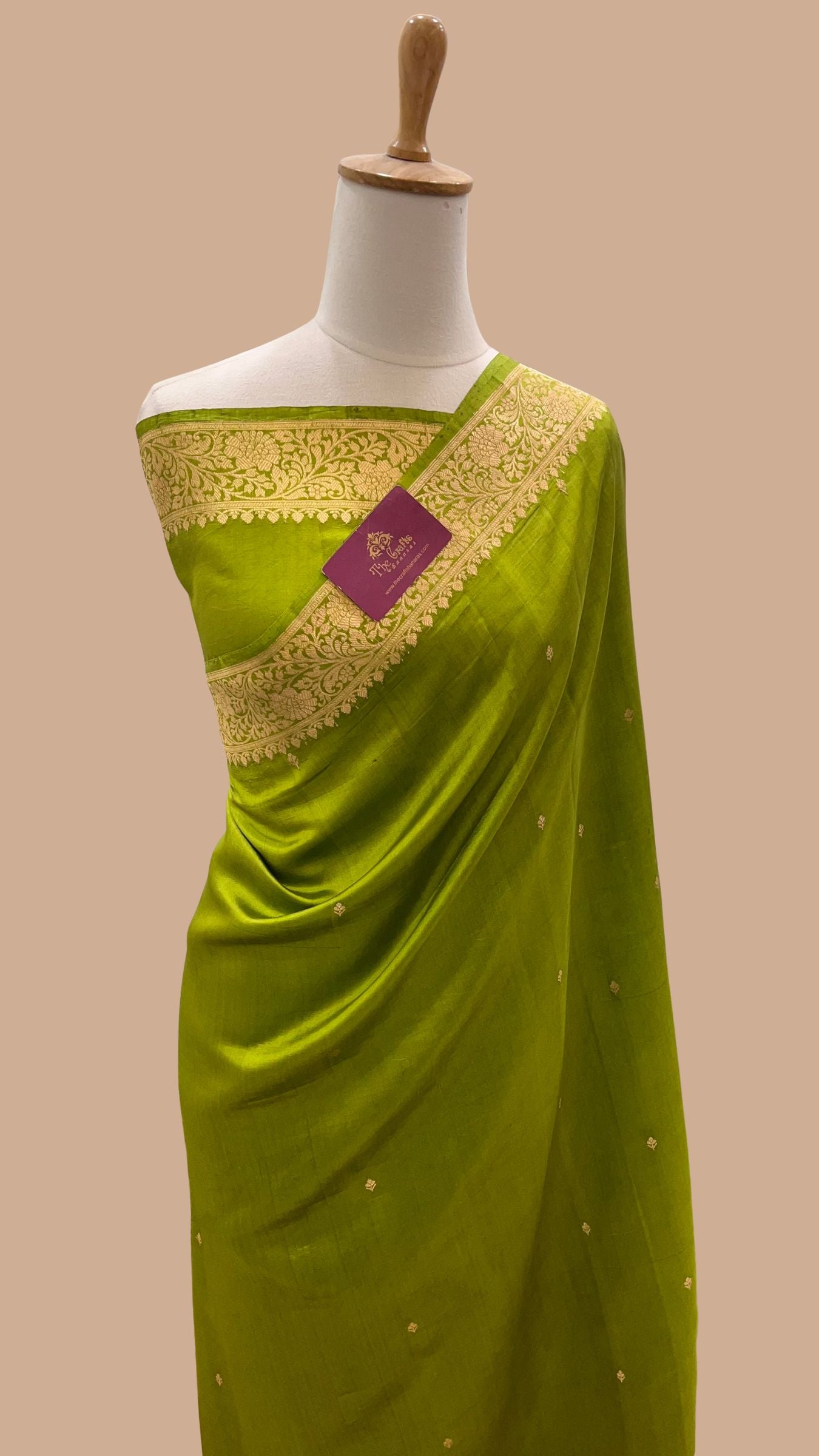 Pure Mango Silk Handloom Banarasi Saree