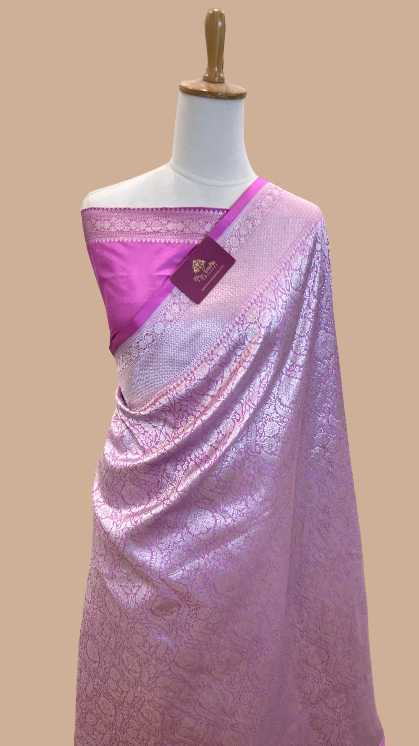 Pure Katan Silk Handloom Banarasi Saree - Tanchui Brocade