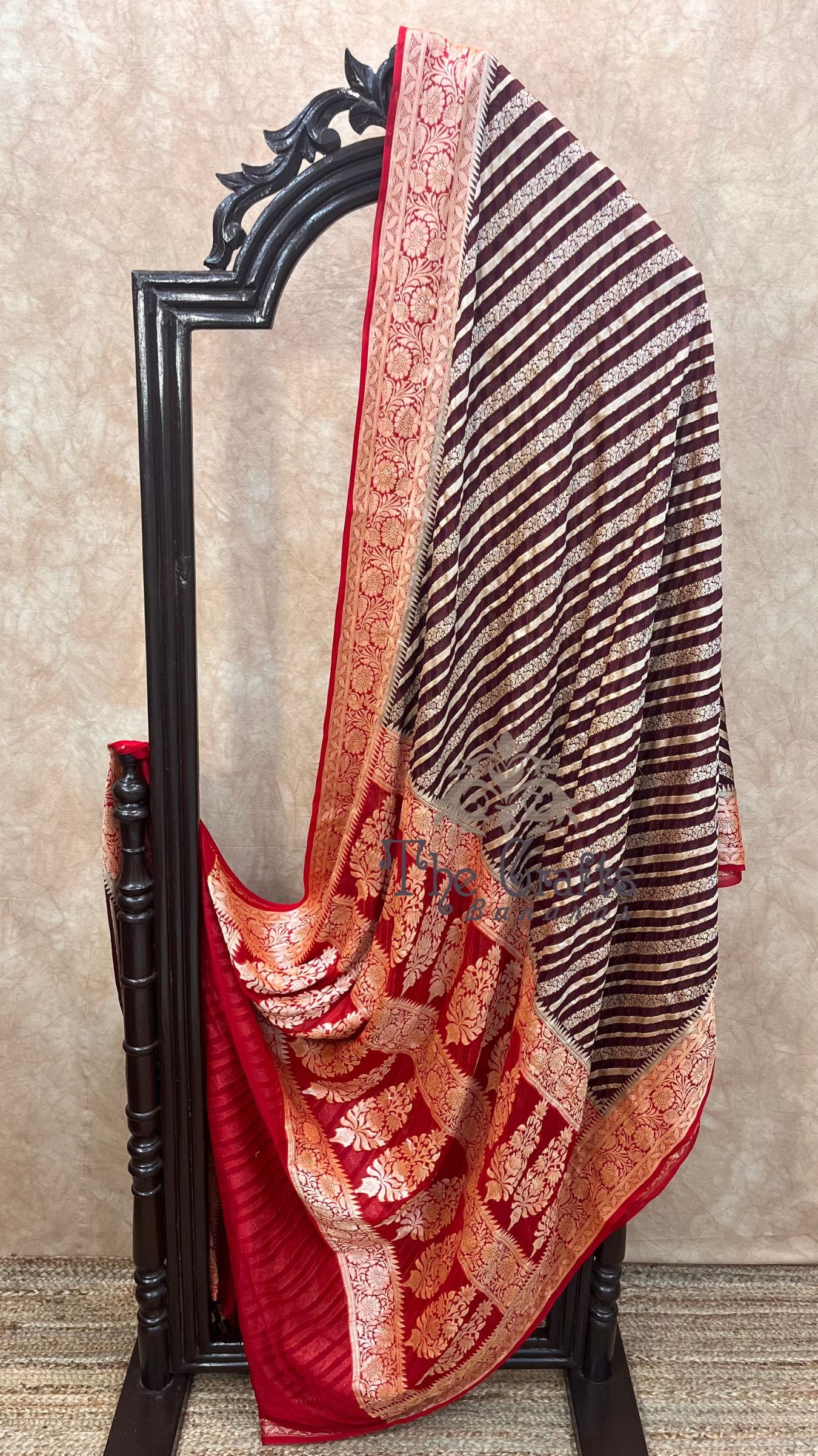 Pure Khaddi Chiffon Banarasi Saree