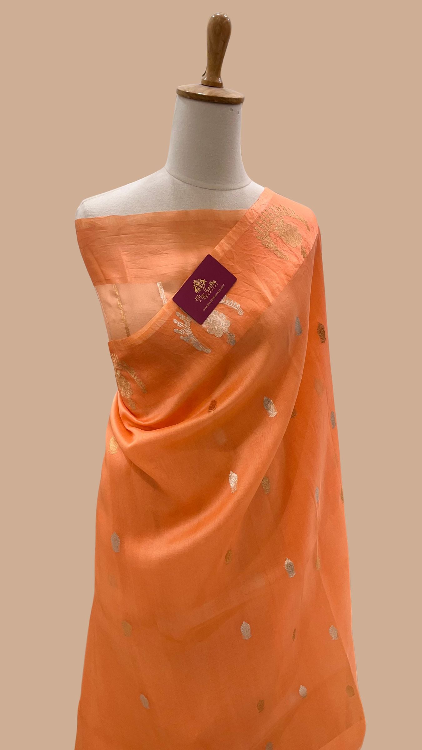 Pure Kora Silk Handloom Banarasi Saree
