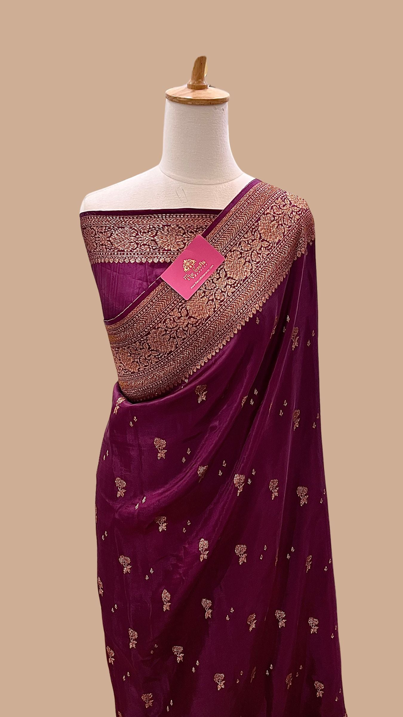 Pure Crepe Silk Banarasi Saree