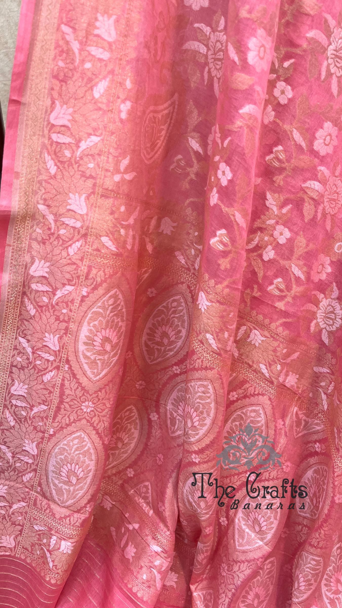 Pure Ektara Cotton Jamdani Banarasi Saree - Alfi