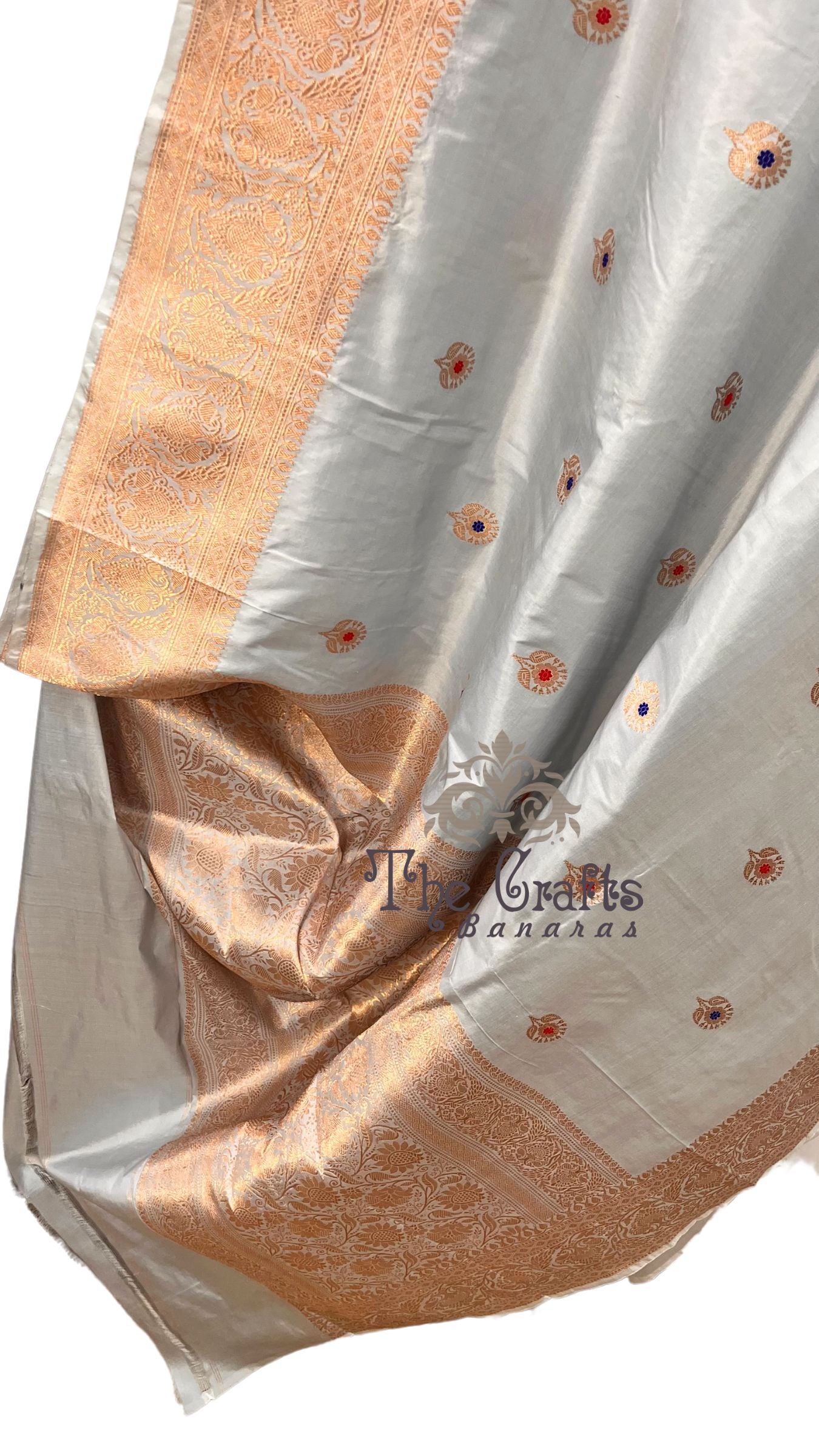 Pure Katan Silk Handloom Banarasi Saree - Kadhua Buti