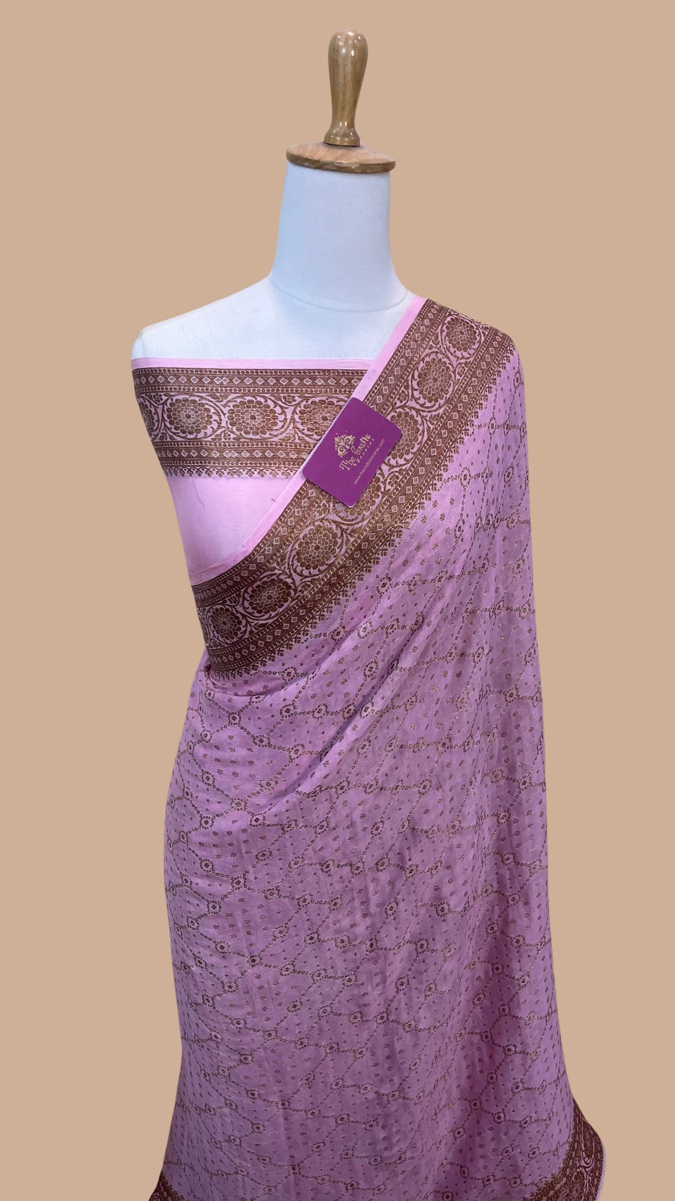 Pure Khaddi Chiffon Banarasi Saree