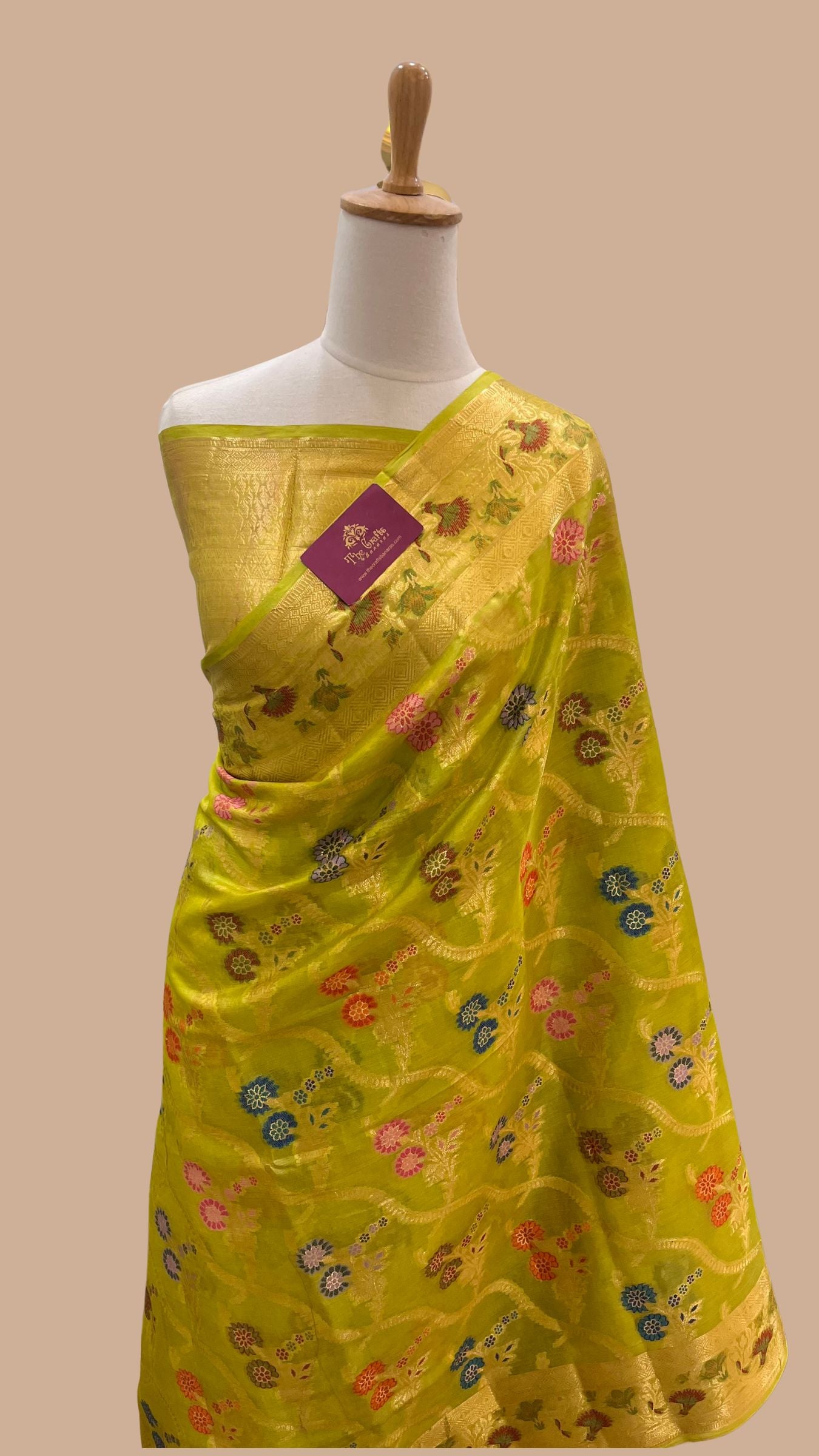 Pure Tussar Silk Banarasi Saree