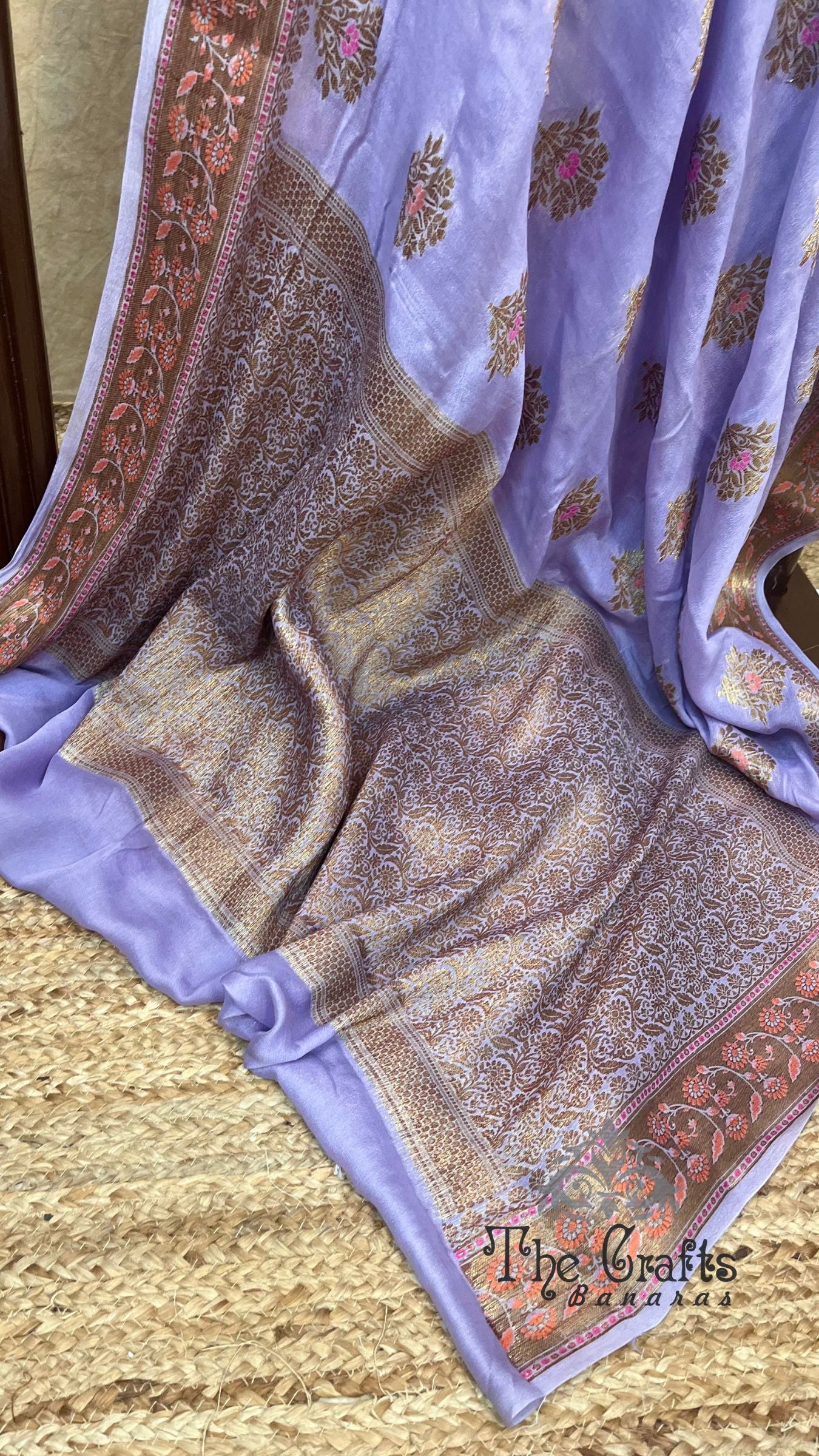 Pure Khaddi Chiffon Banarasi Saree