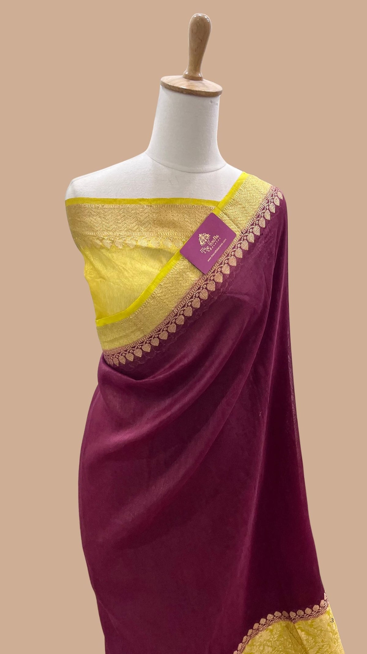Pure Linen Banarasi Saree
