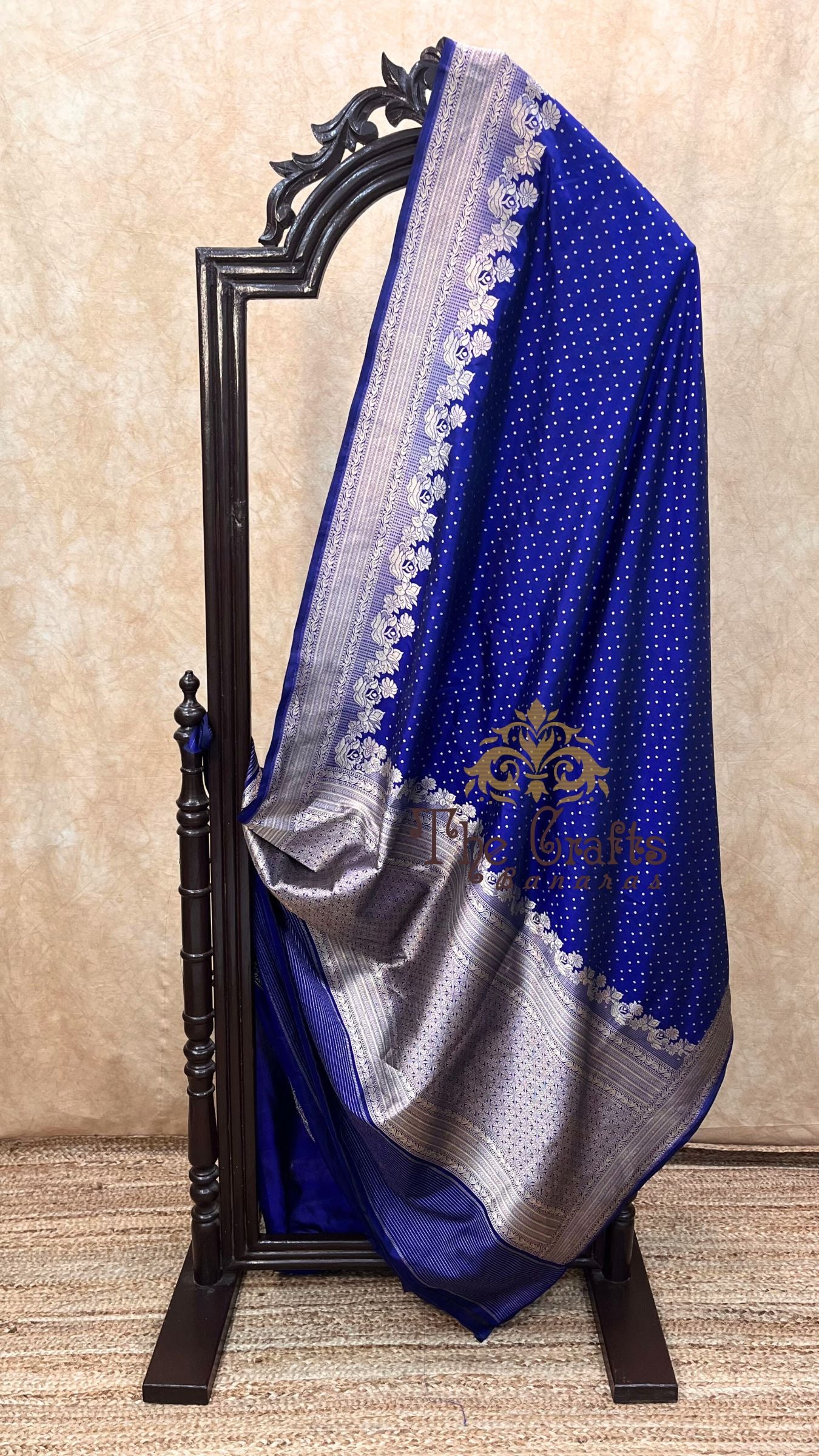 Pure Katan Silk Handloom Banarasi Saree - Chunri Buti