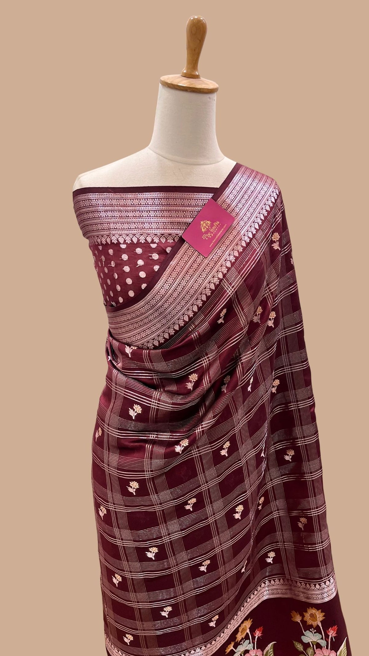 Pure Mango Silk Handloom Banarasi Saree