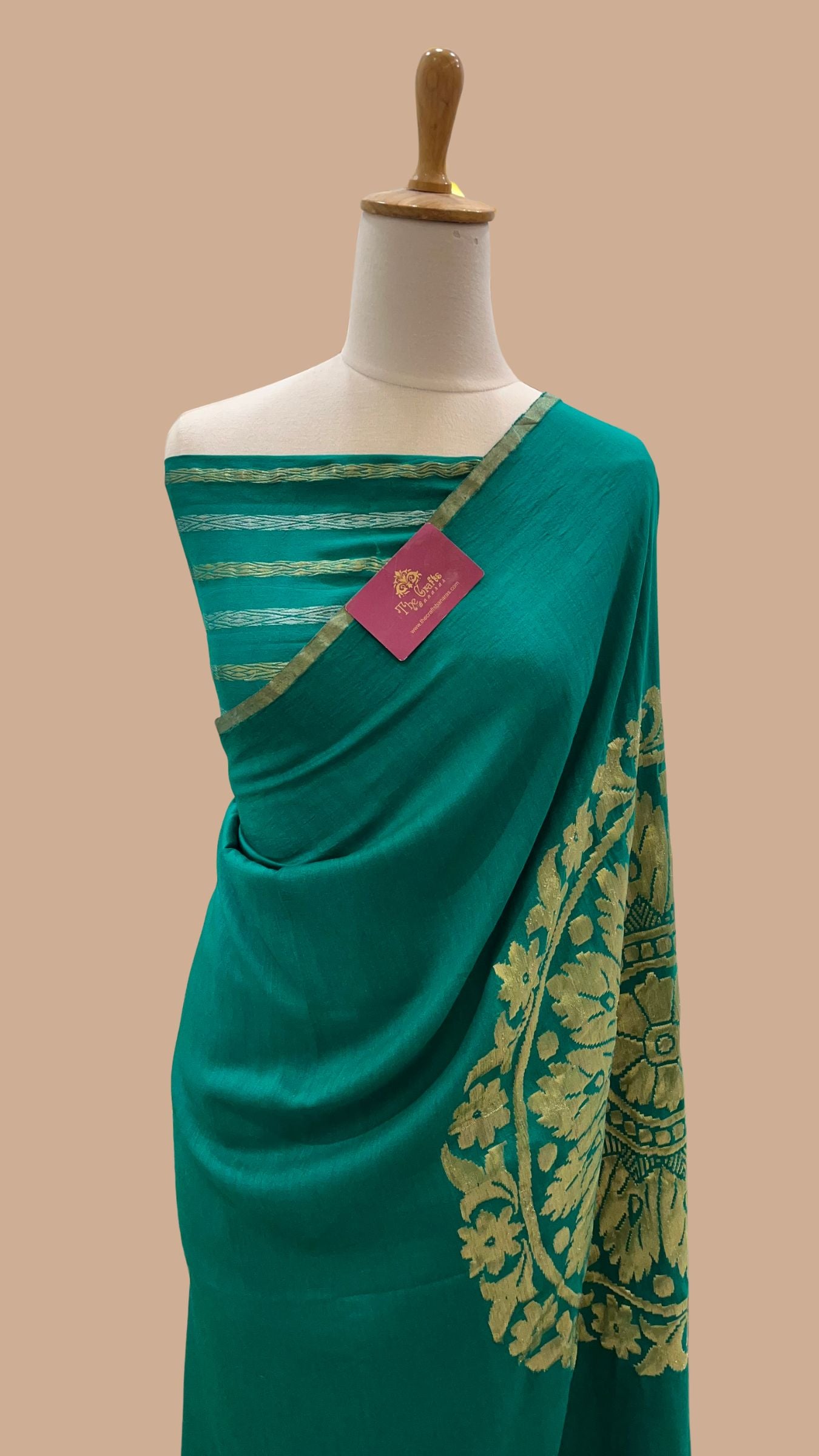 Pure Munga Silk Handloom Banarasi Saree